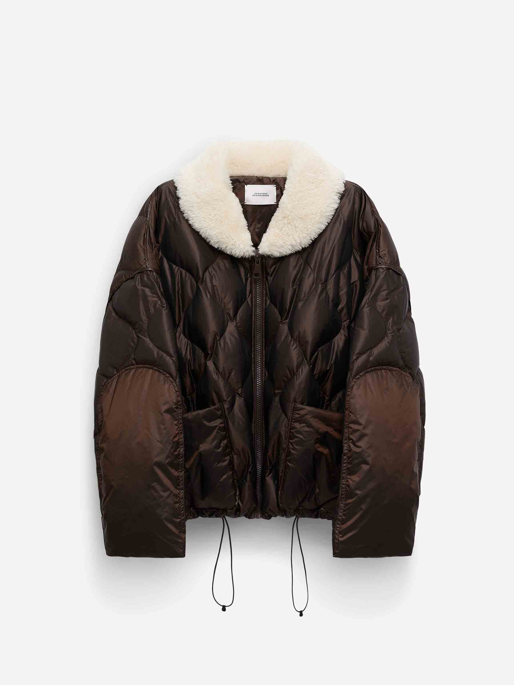 Dorothee Schumacher Mujer Barcelona Plumífero Corto Cozy Coolness color Marrón sku 774-000582 01 - Foto 1