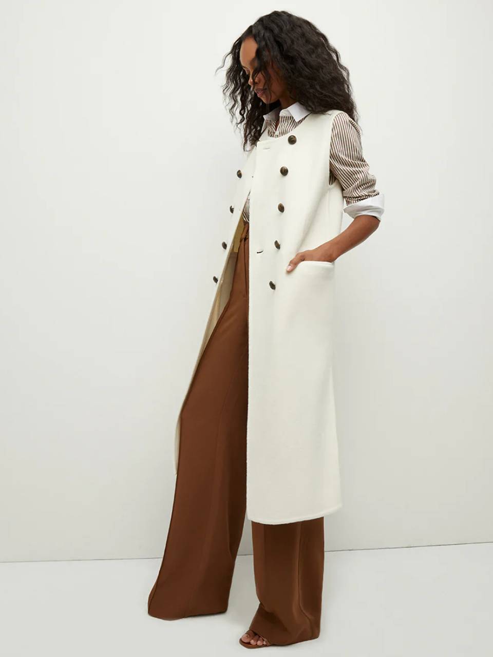 Veronica Beard – Hoxton Buttoned Vest Mujer 775-000178 01