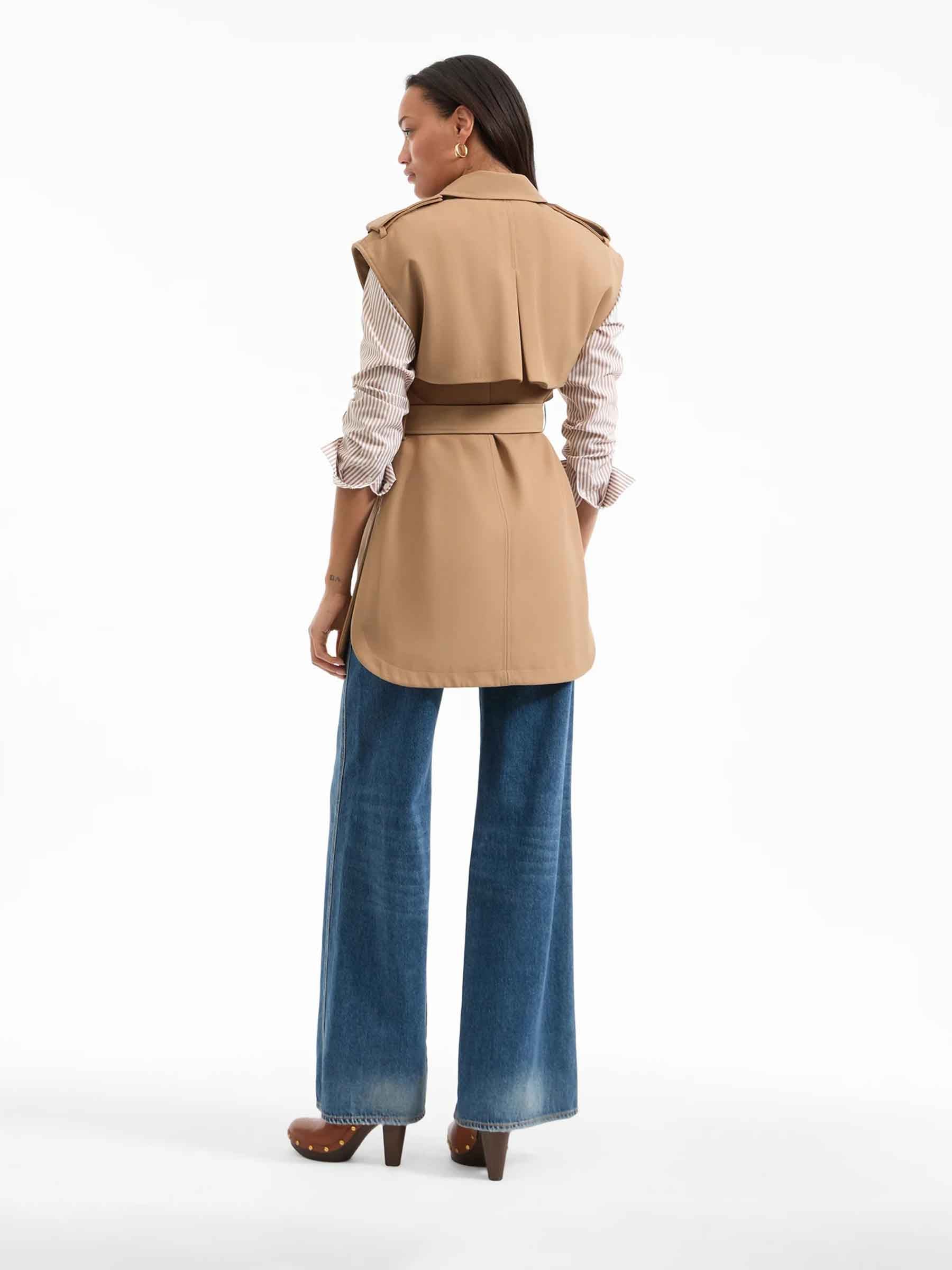 Veronica Beard Mujer Barcelona Chaleco Gabardina Willmott color Camel sku 775-000218 01 - Foto 3