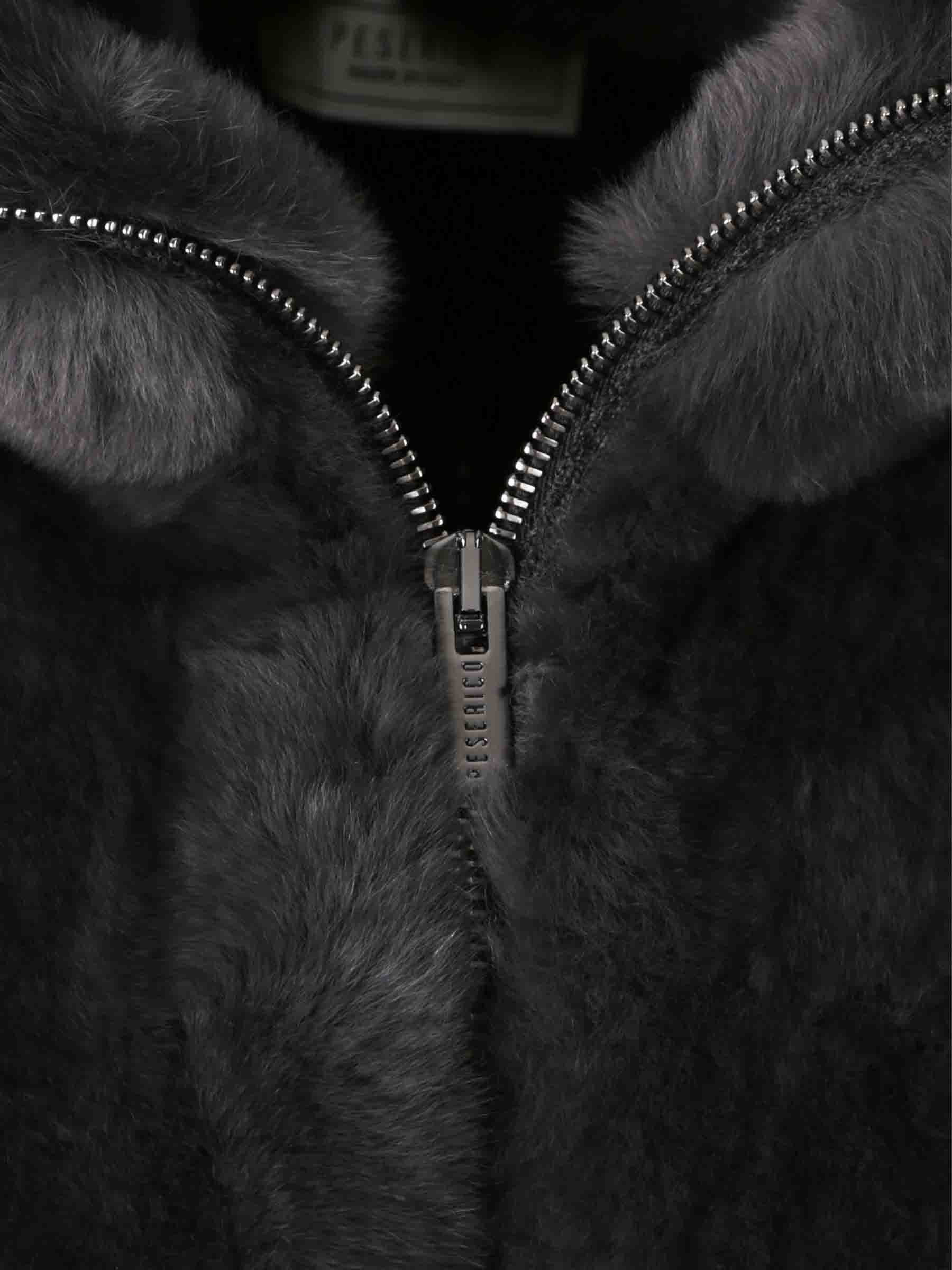 Peserico Mujer Barcelona Chaleco Faux Fur color Gris Oscuro sku 775-000219 01 - Foto 3