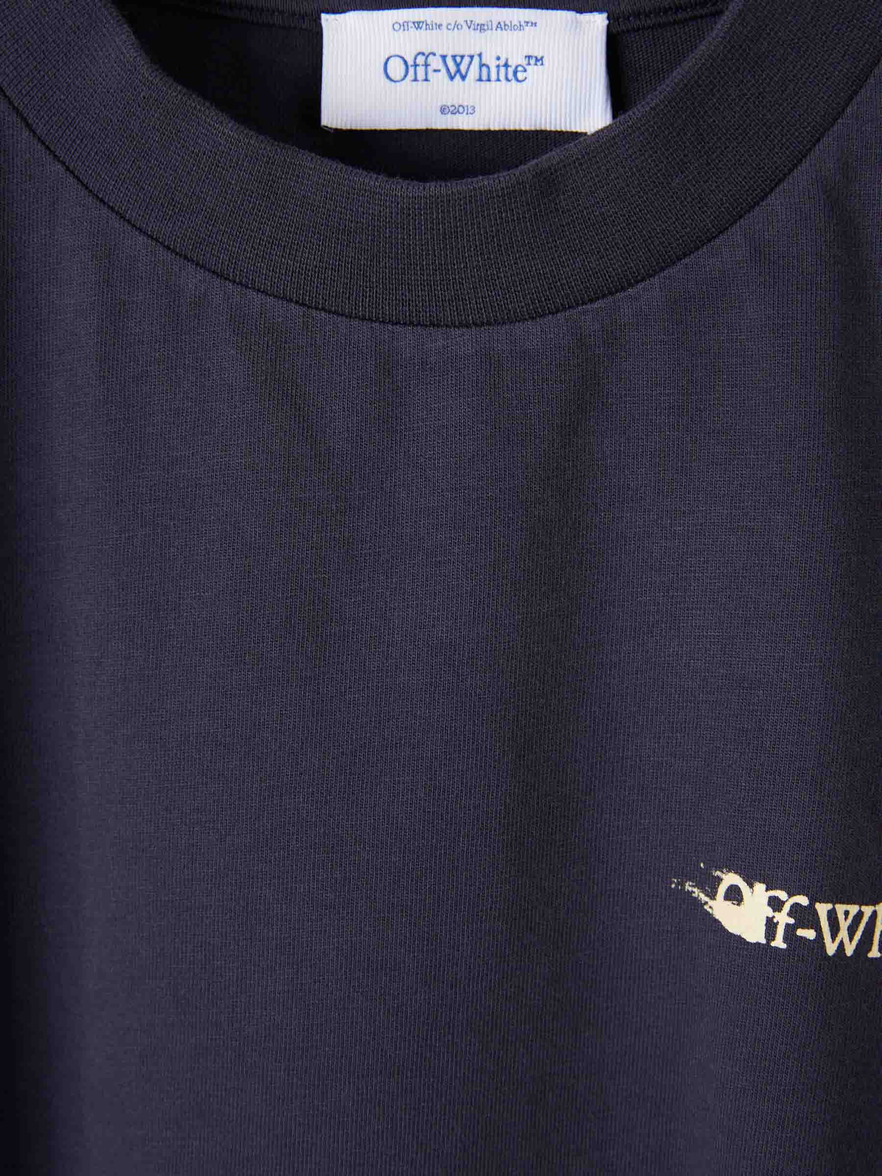 Off-White Mujer Barcelona Camiseta Cuello Redondo color Azul Noche sku 782-001784 01 - Foto 3