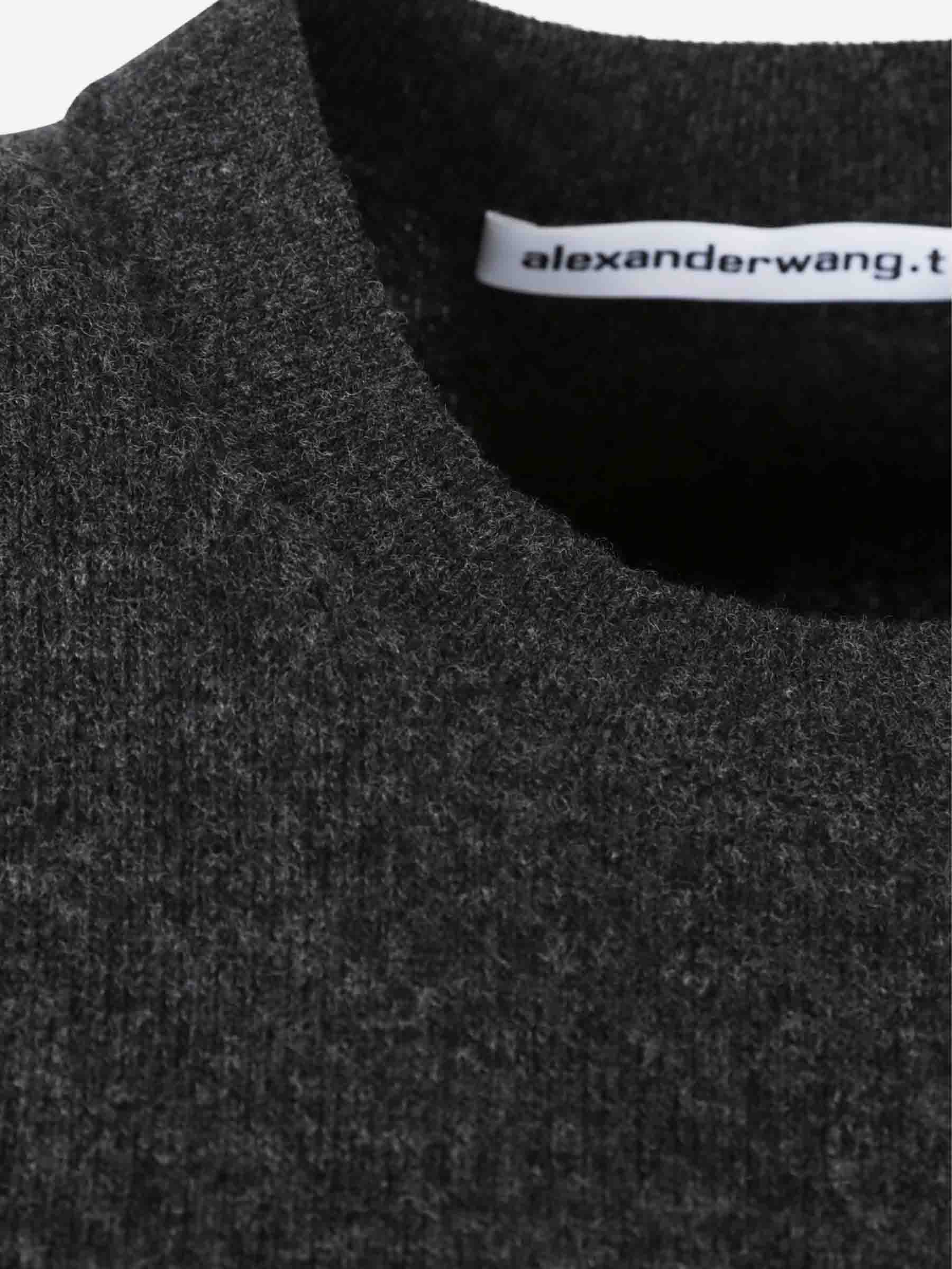 Alexander Wang Mujer Barcelona Camiseta Cropped color Gris Antracita sku 782-001832 01 - Foto 4