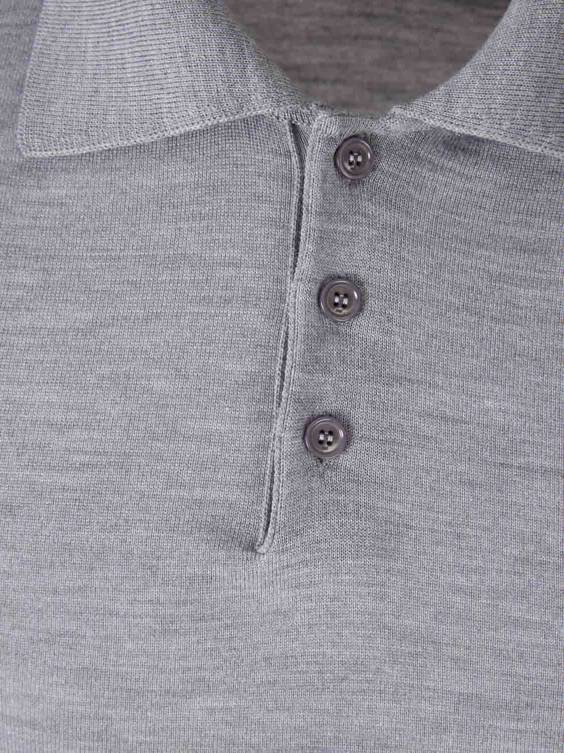 Ami Paris Mujer Barcelona Polo Punto Lana color Gris sku 783-000074 02 - Foto 3