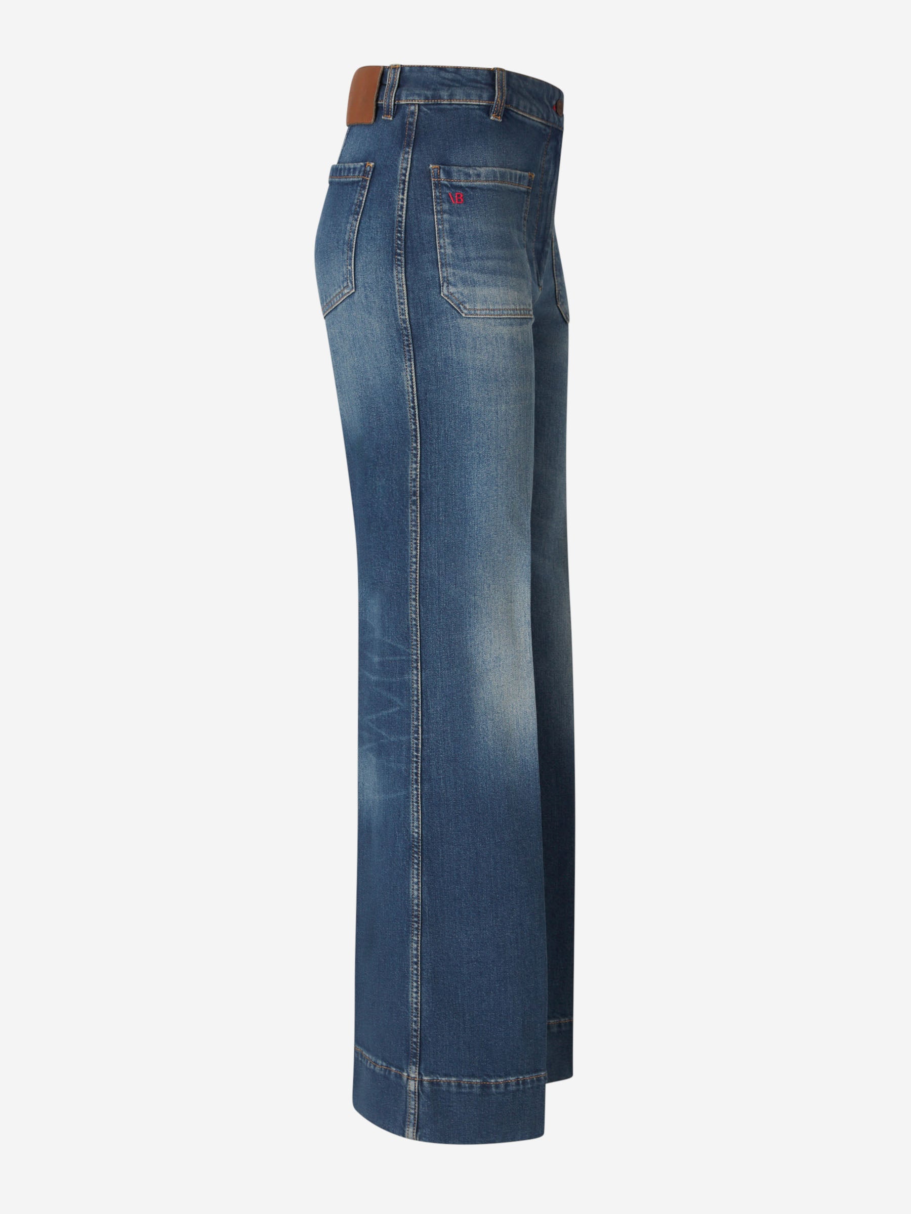 Victoria Beckham Mujer Barcelona Jeans Flare Fit  Alina color Azul Denim Oscuro sku 763-001581 01 - Foto 2