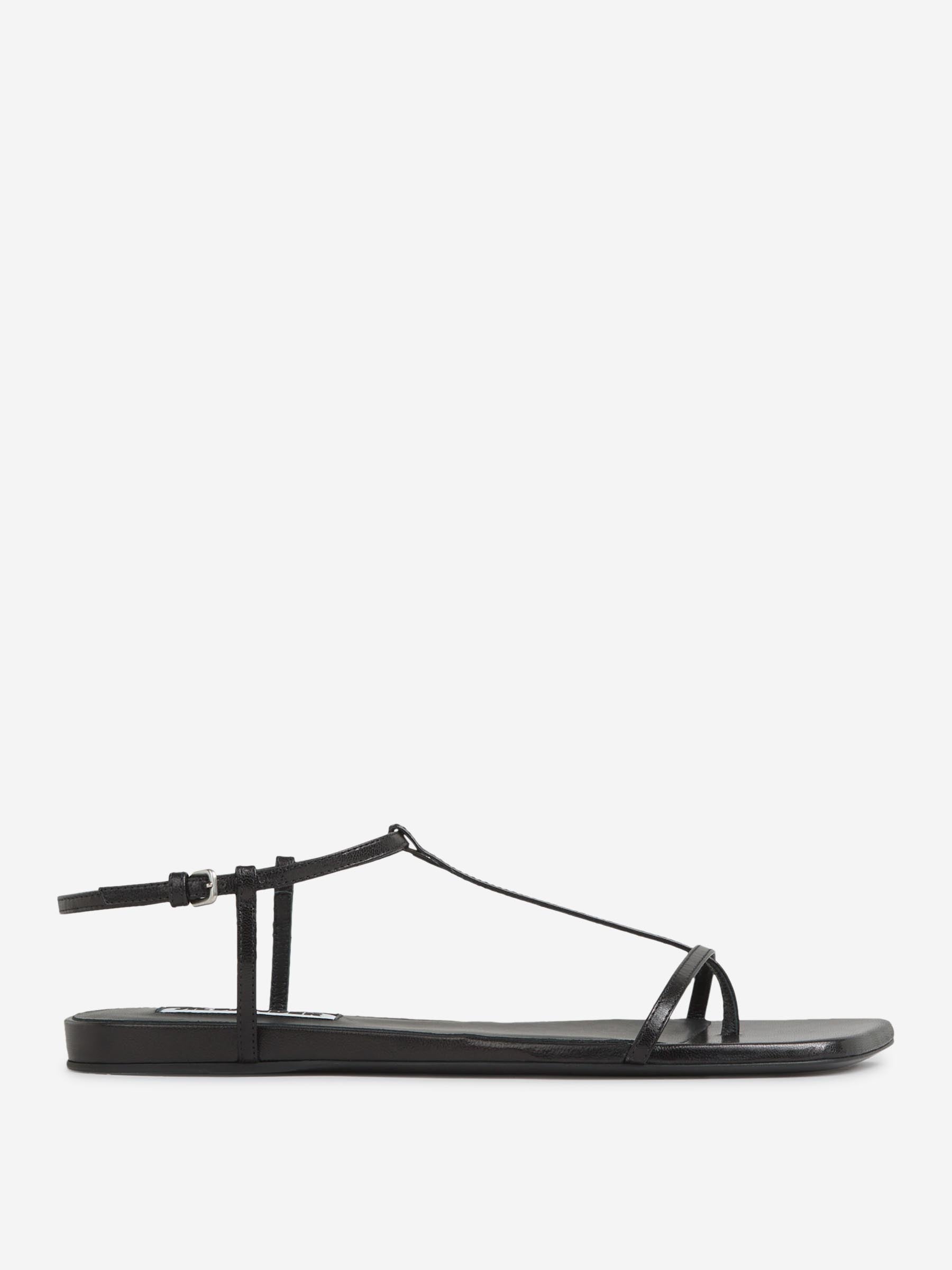 Jil Sander – Flat Leather Sandals Mujer 800-005493 01
