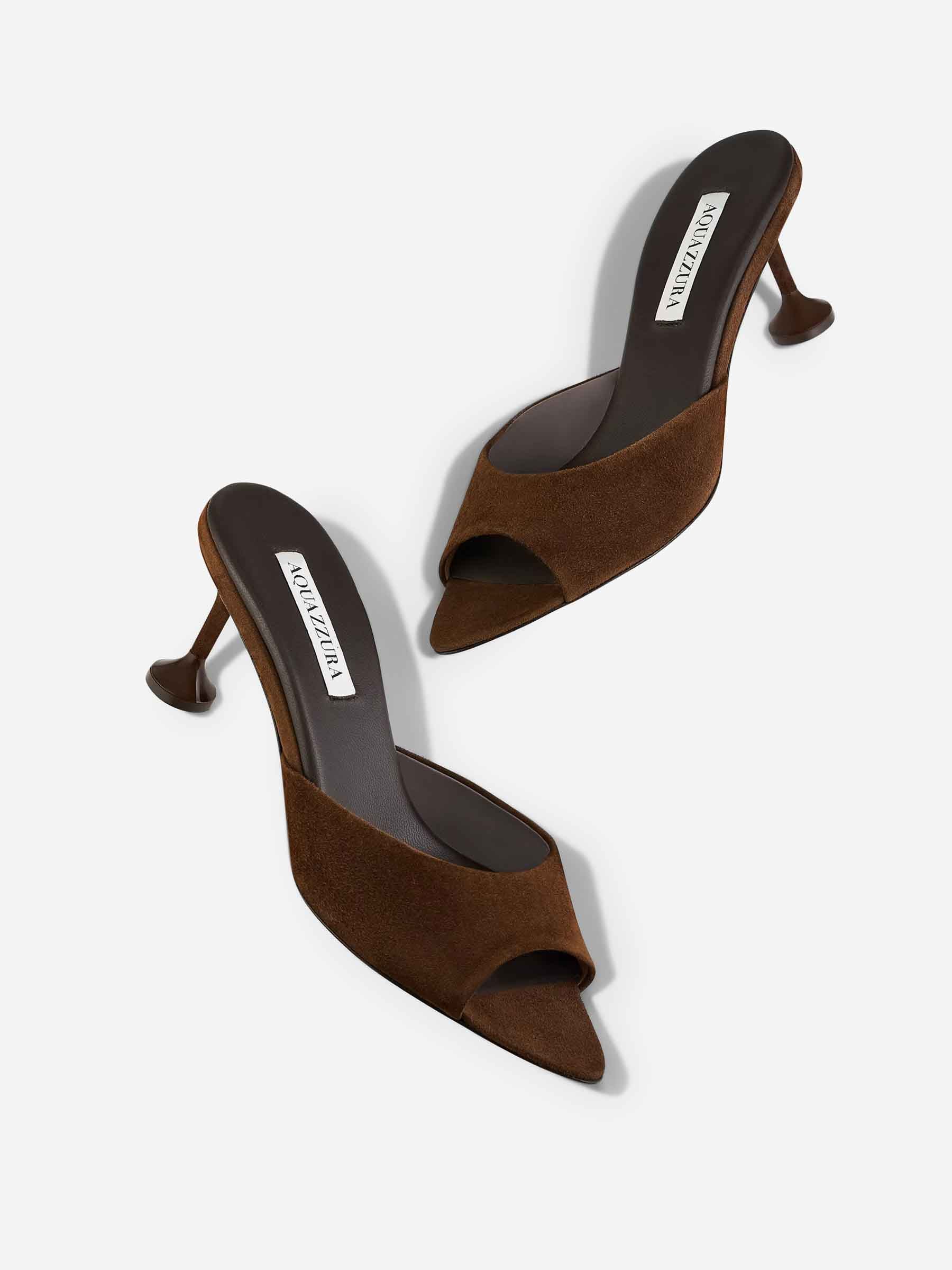 Aquazzura Mujer Barcelona Mules Bisous 65 color Marrón sku 800-005524 01 - Foto 3