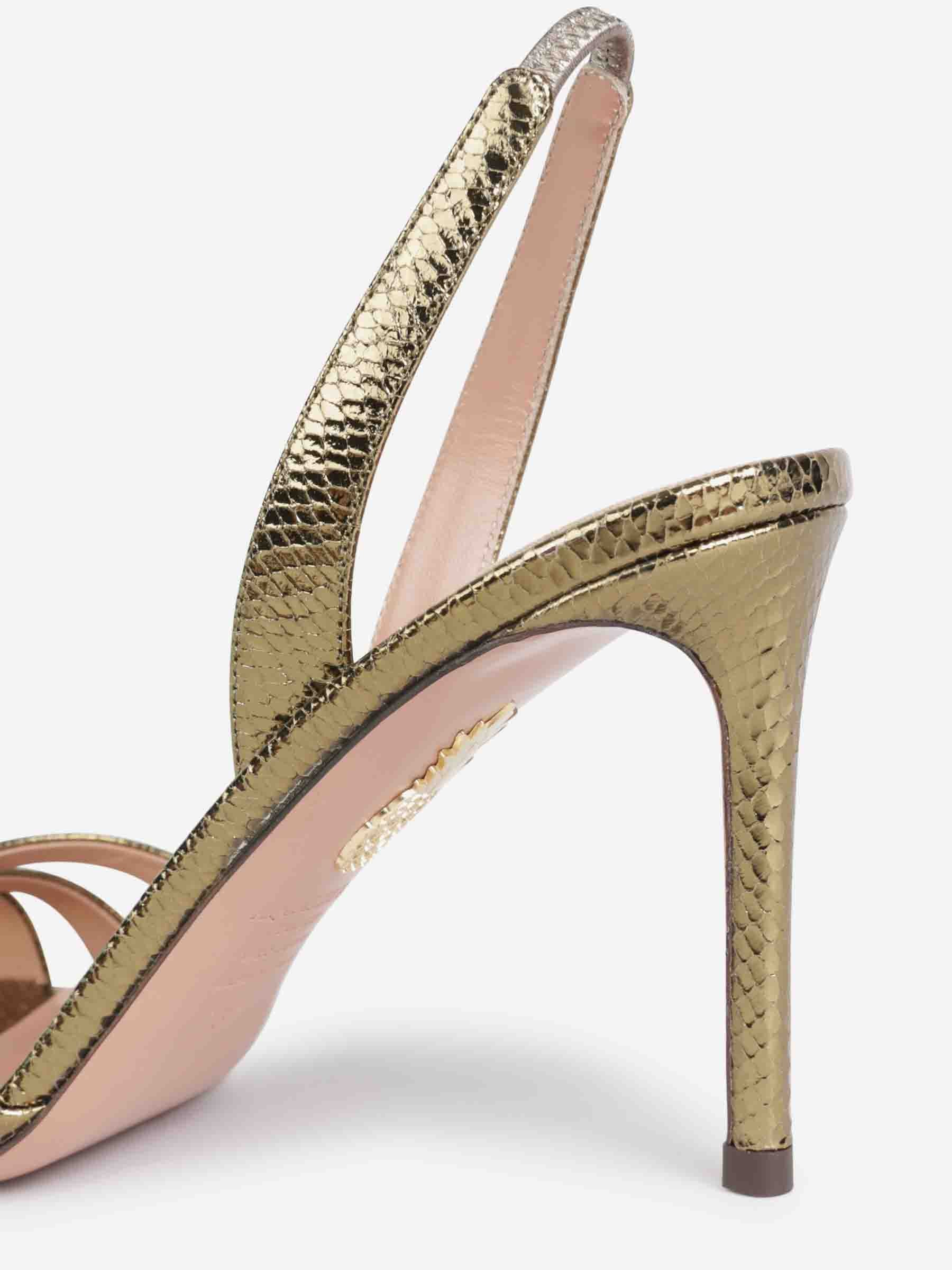 Aquazzura Mujer Barcelona Sandalias Tati 85 color Dorado sku 800-005528 01 - Foto 3