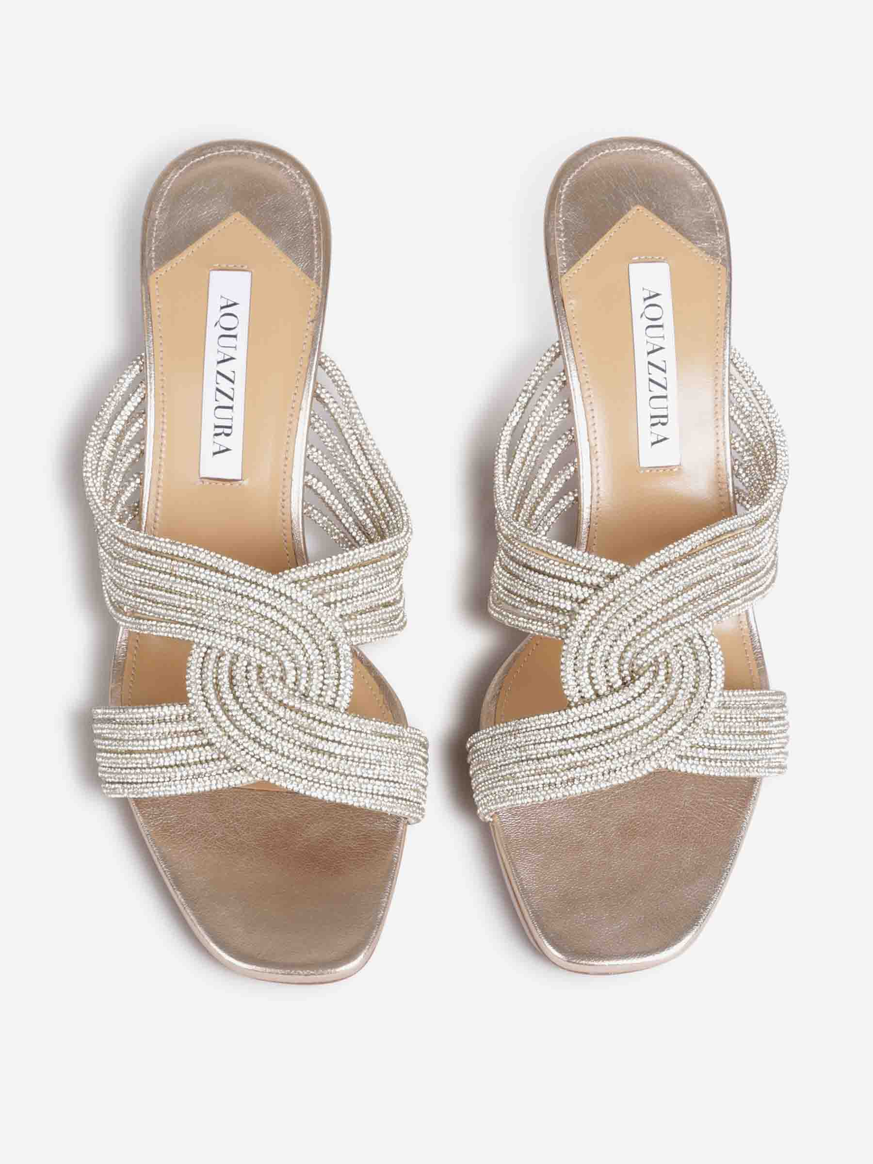 Aquazzura Mujer Barcelona Mules Gatsby 75 color Dorado sku 801-000003 01 - Foto 3