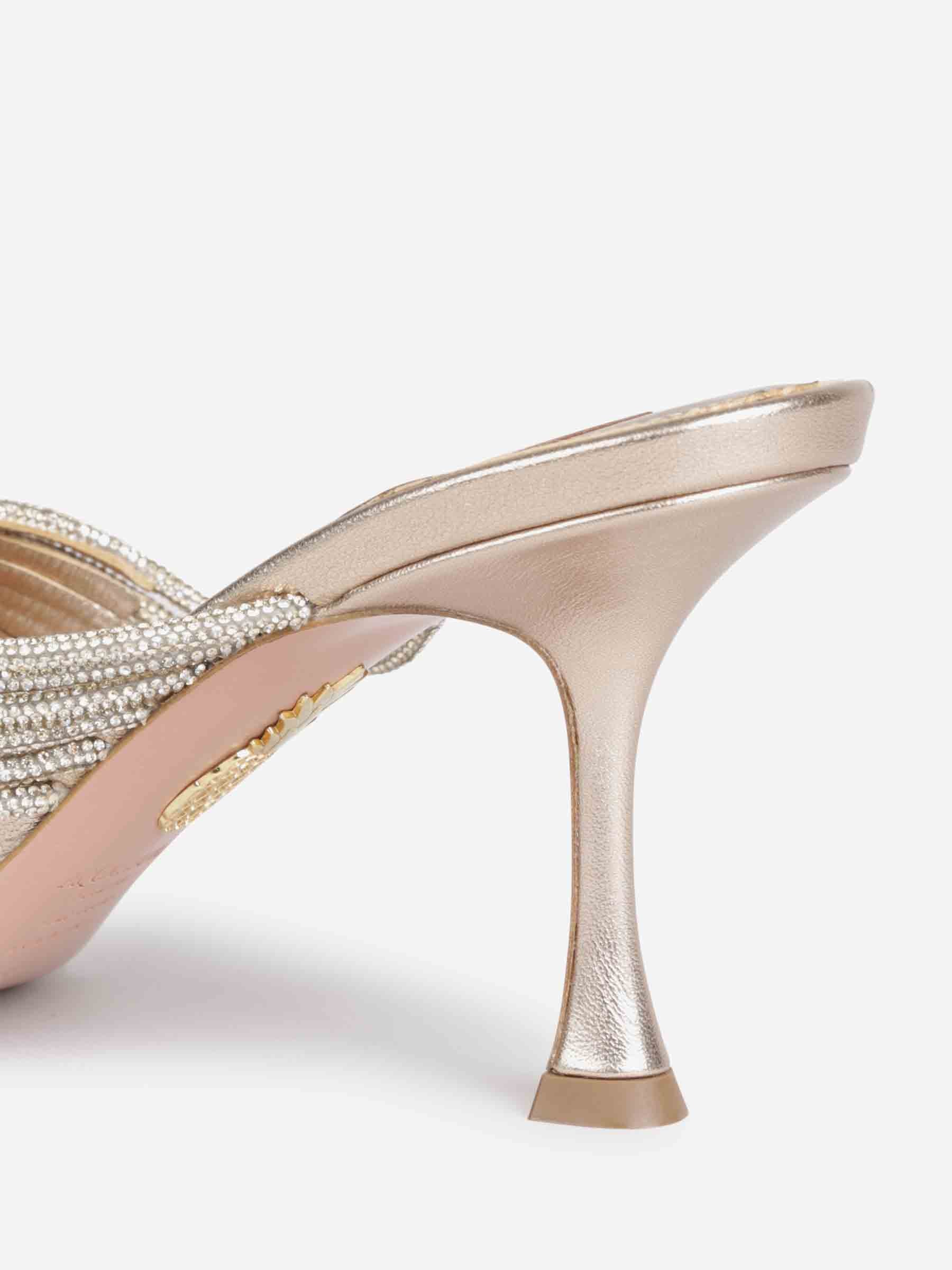 Aquazzura Mujer Barcelona Mules Gatsby 75 color Dorado sku 801-000003 01 - Foto 4