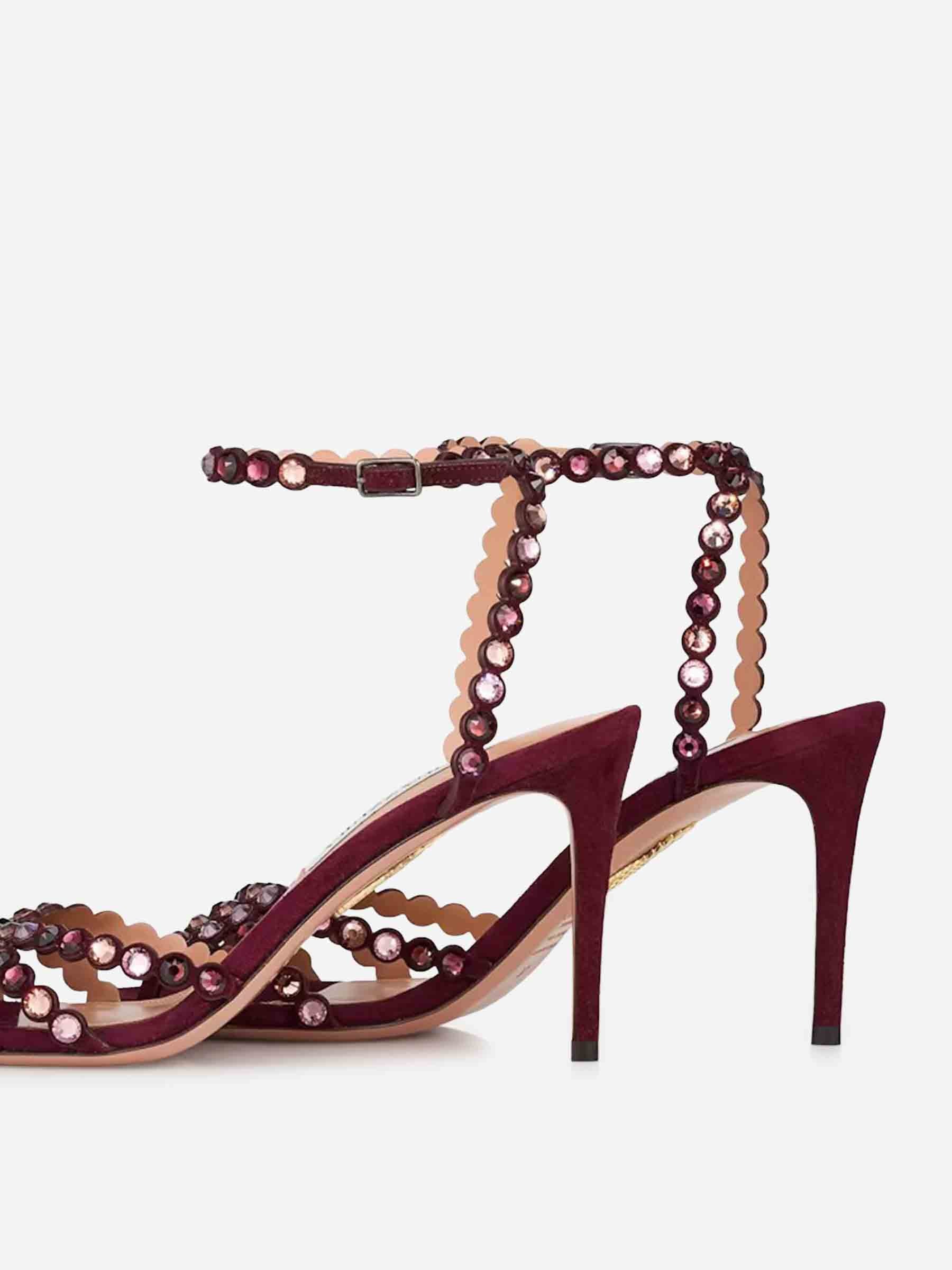 Aquazzura Mujer Barcelona Sandalias Tequila 85 color Burdeos sku 801-000012 01 - Foto 4