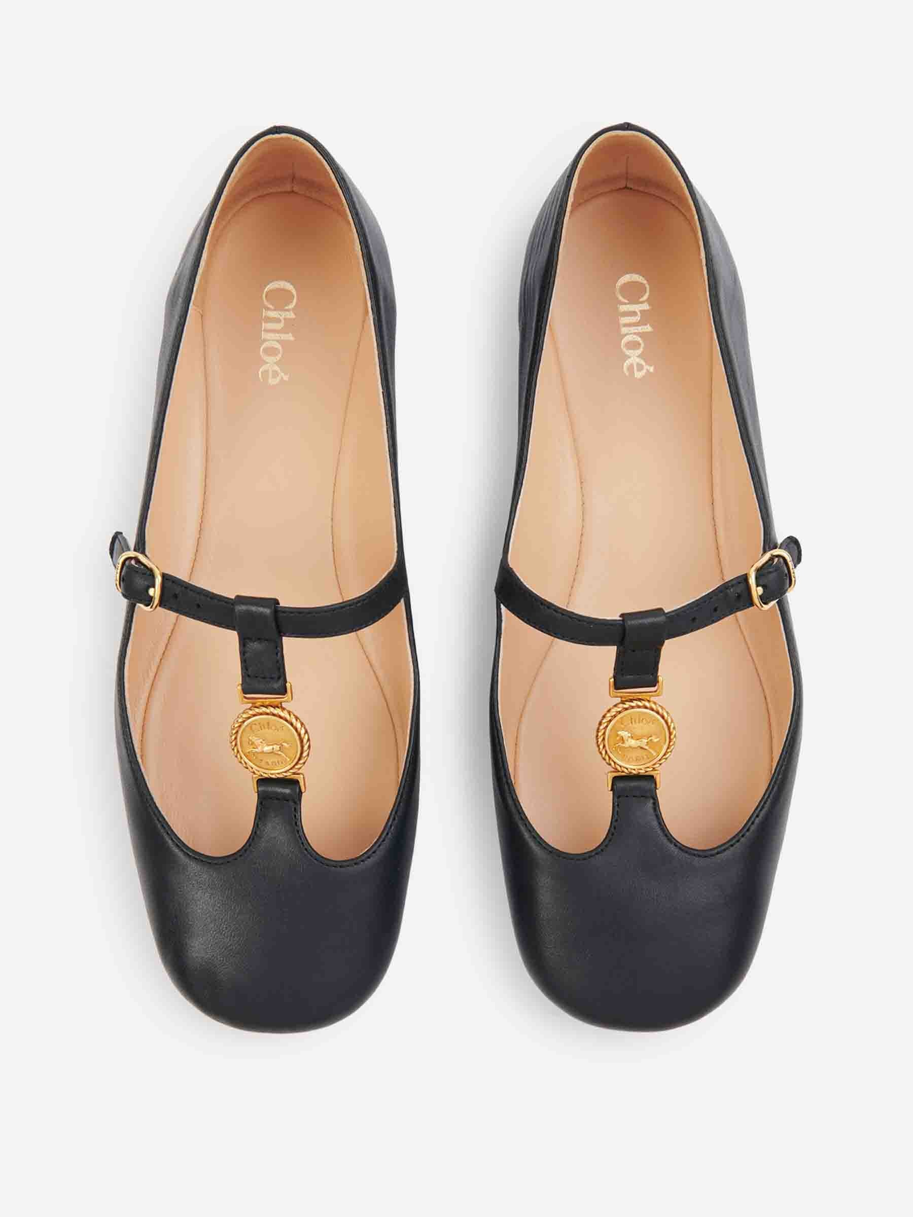 Chloé Mujer Barcelona Bailarinas Planas Leonore color Negro sku 802-000011 01 - Foto 3