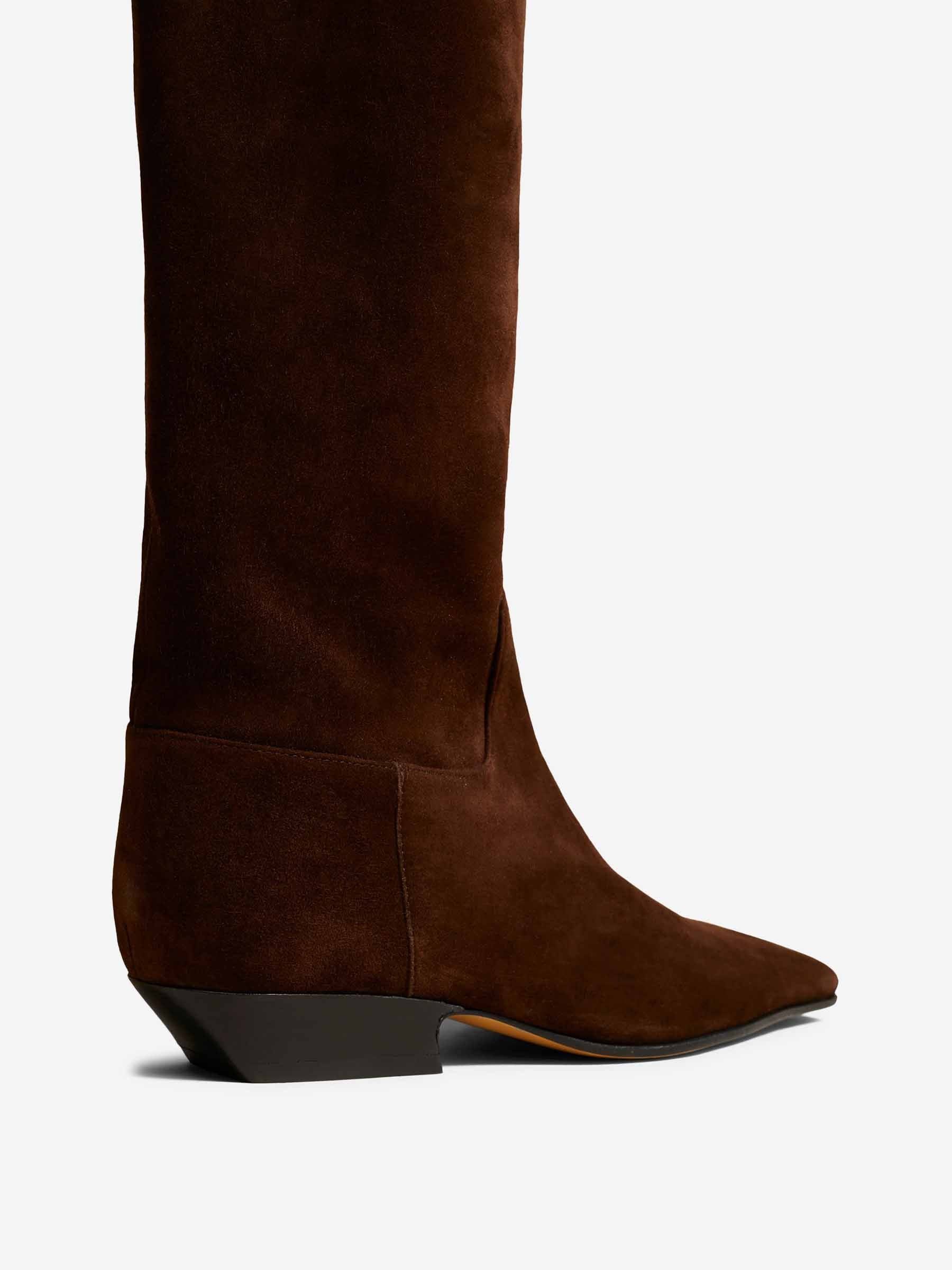 Khaite Mujer Barcelona Botas Altas Marga color Marrón Oscuro sku 805-000803 01 - Foto 3