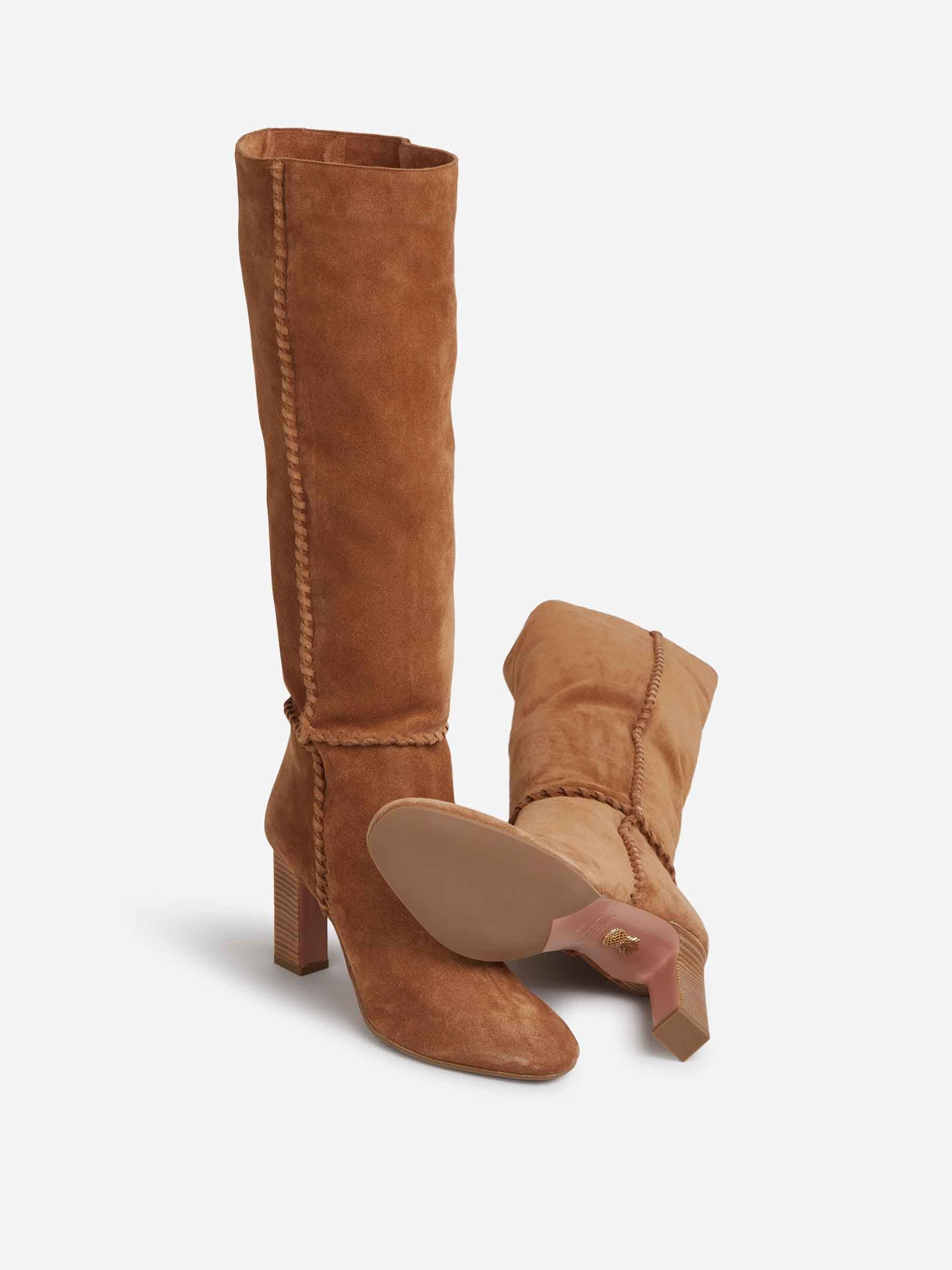 Aquazzura Mujer Barcelona Botas Indy 85 color Camel sku 805-000822 01 - Foto 4