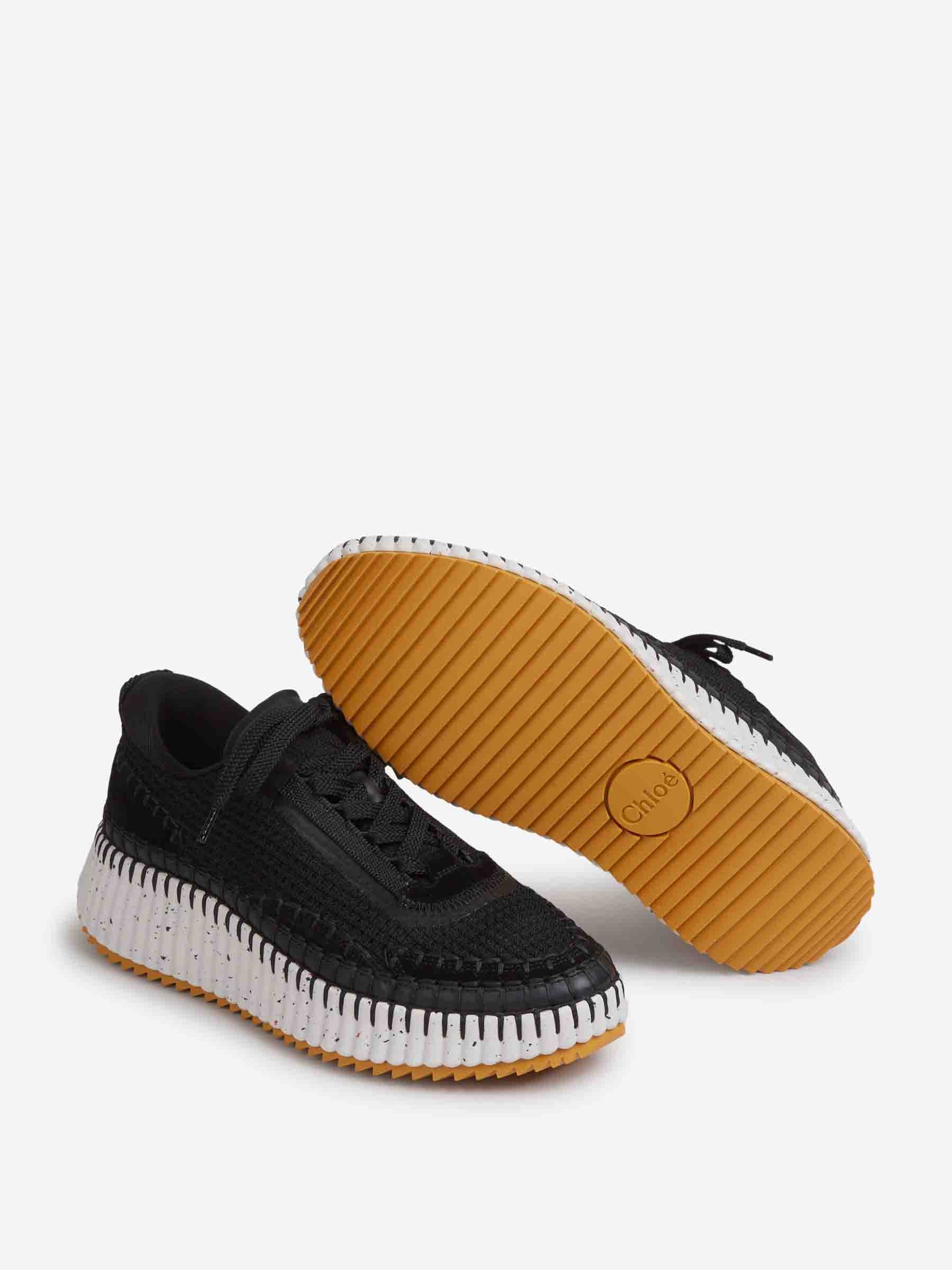 Chloé Mujer Barcelona Sneakers Nama color Blanco Y Negro sku 806-000396 02 - Foto 4