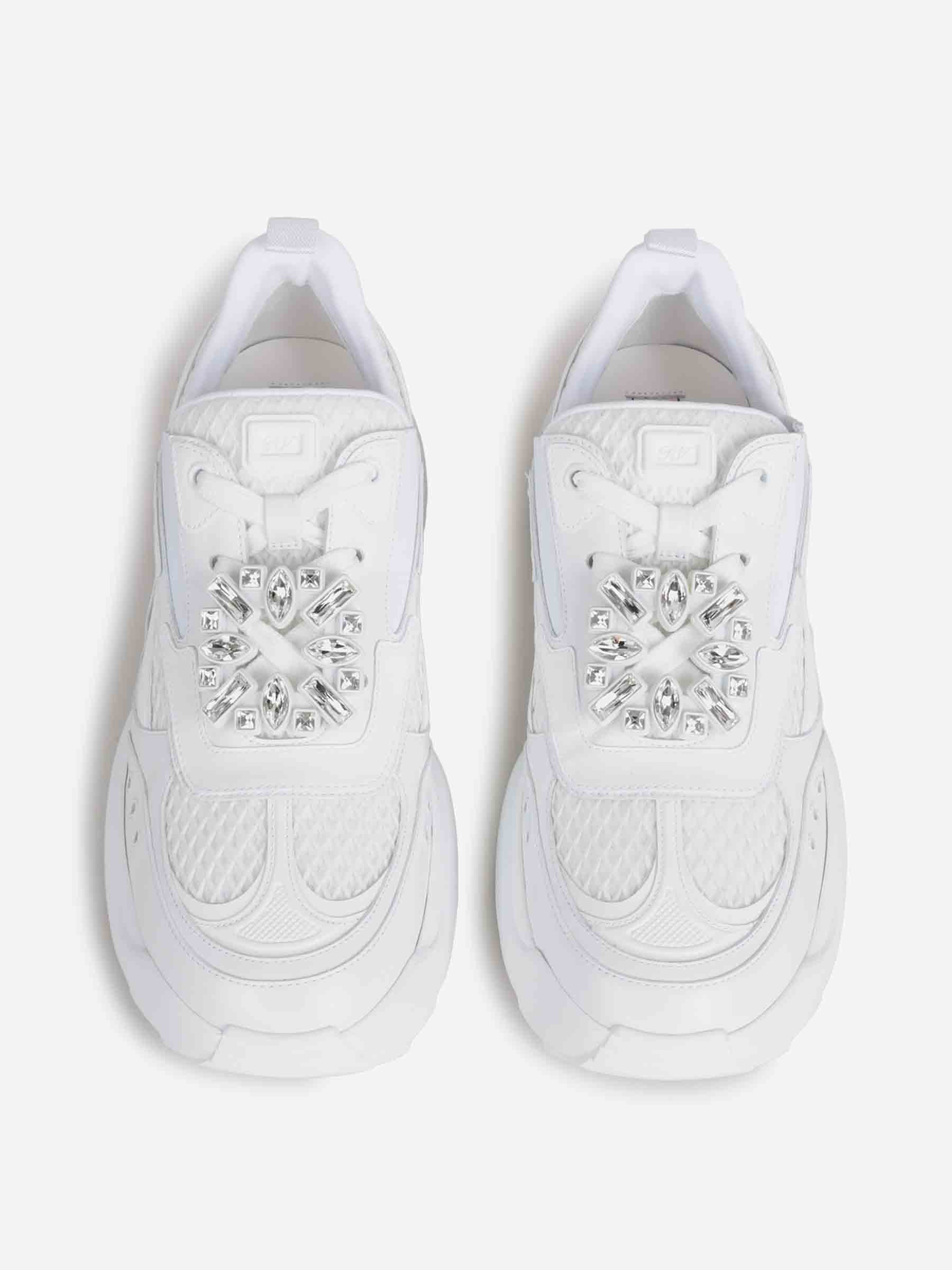 Roger Vivier Mujer Barcelona Sneakers Viv' on the Run color Blanco sku 806-000412 01 - Foto 4
