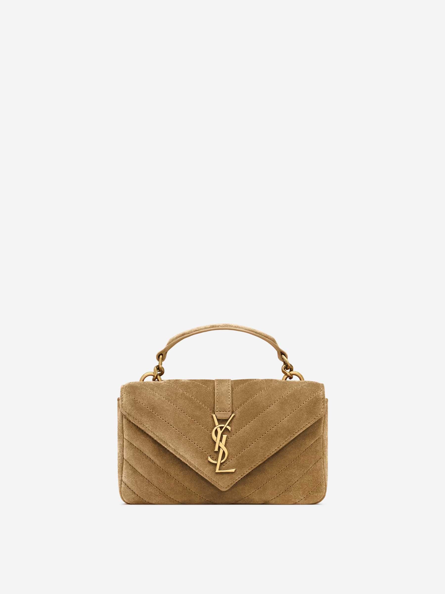 Saint Laurent Mujer Barcelona Bolso College Ante color Camel sku 810-007979 01 - Foto 2