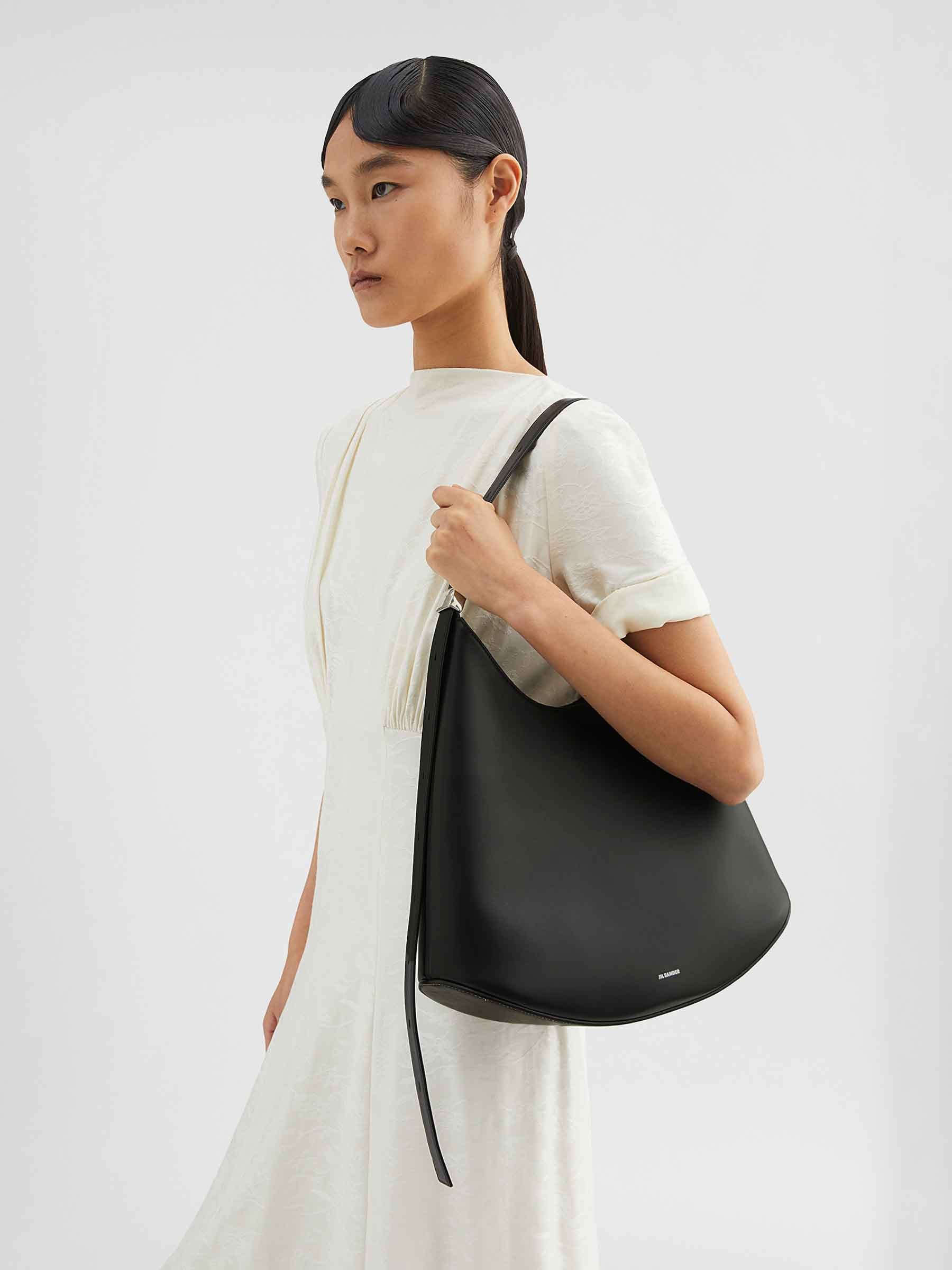 Jil Sander Mujer Barcelona Bolso Hombro Piel color Negro sku 810-008181 01 - Foto 3