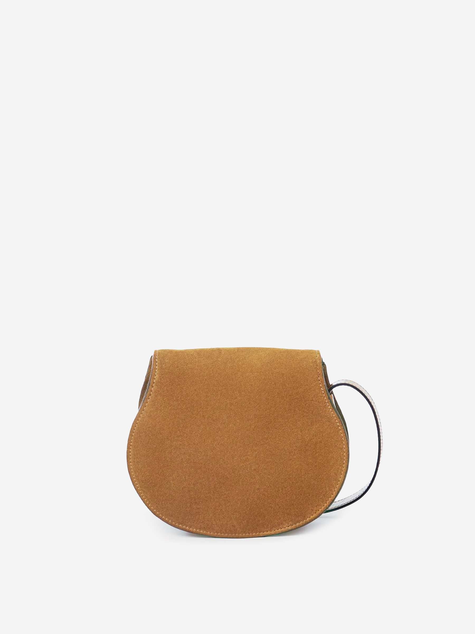 Chloé Mujer Barcelona Bolso Bandolera Marcie Saddle color Verde Militar sku 810-008210 01 - Foto 3