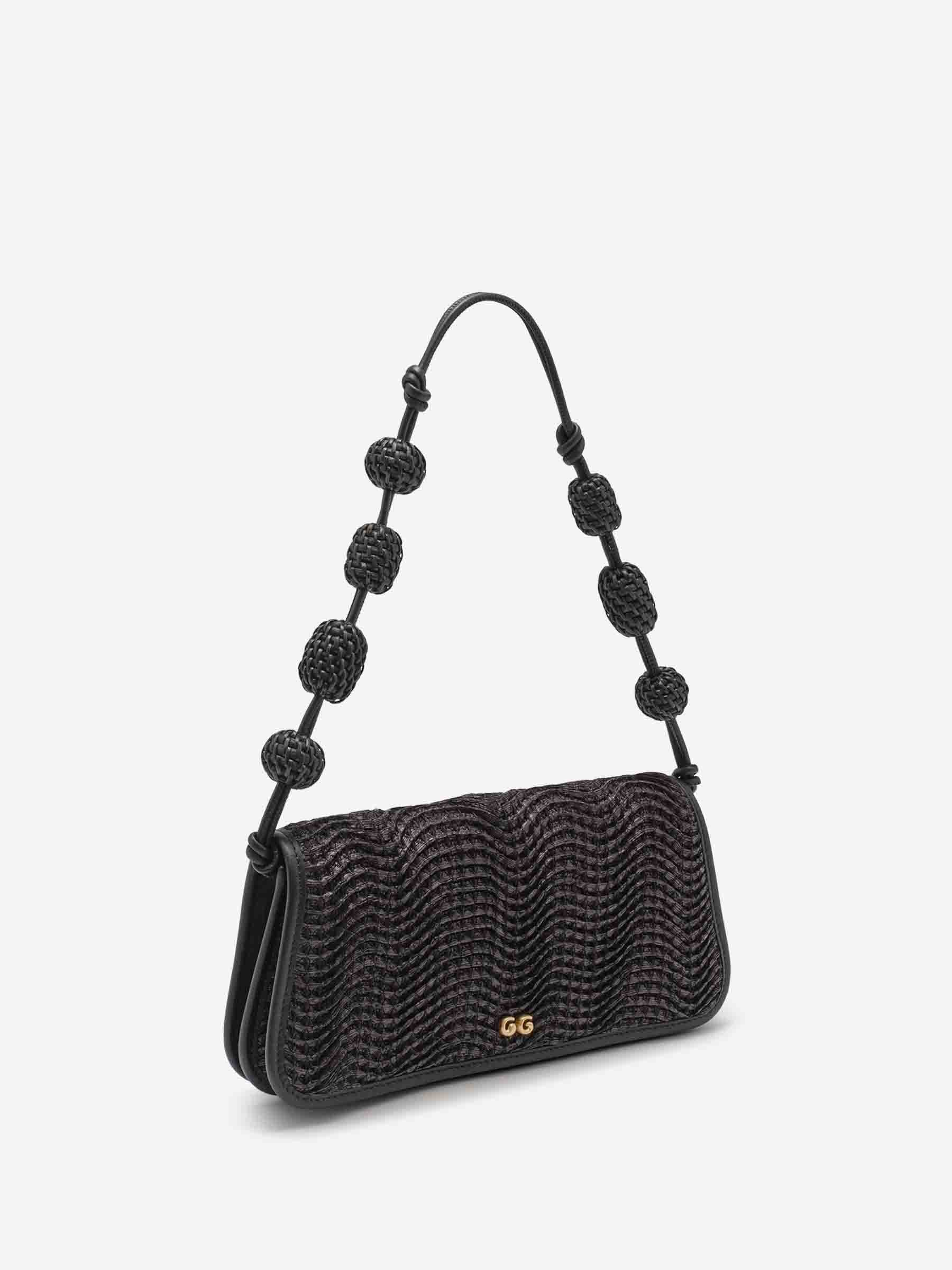 Cult Gaia Mujer Barcelona Bolso Zozina Rafia color Negro sku 810-008216 01 - Foto 3