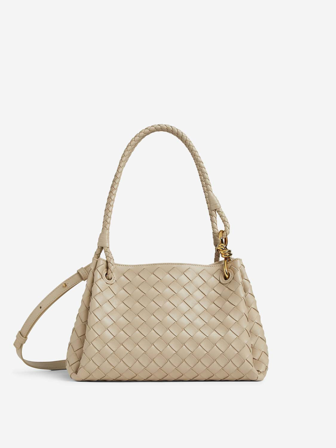 Bottega Veneta Mujer Barcelona Bolso Intrecciato Parachute color Marfil sku 810-008260 02 - Foto 1