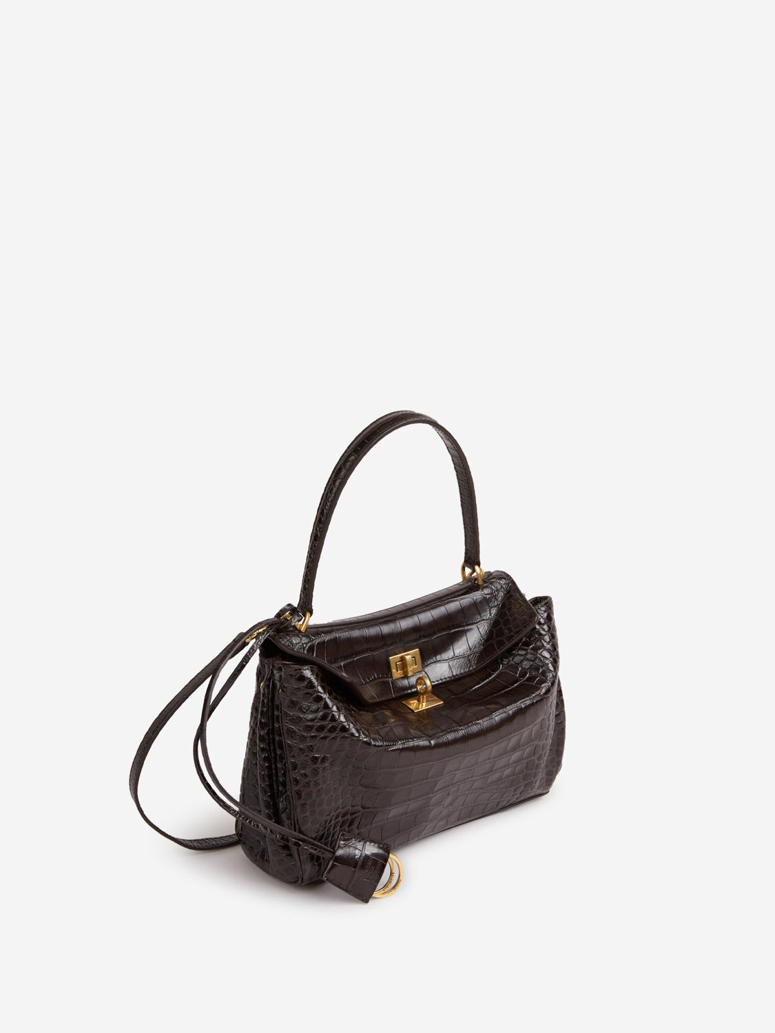 Balenciaga Mujer Barcelona Bolso Mano Rodeo color Marrón Oscuro sku 810-008289 01 - Foto 3