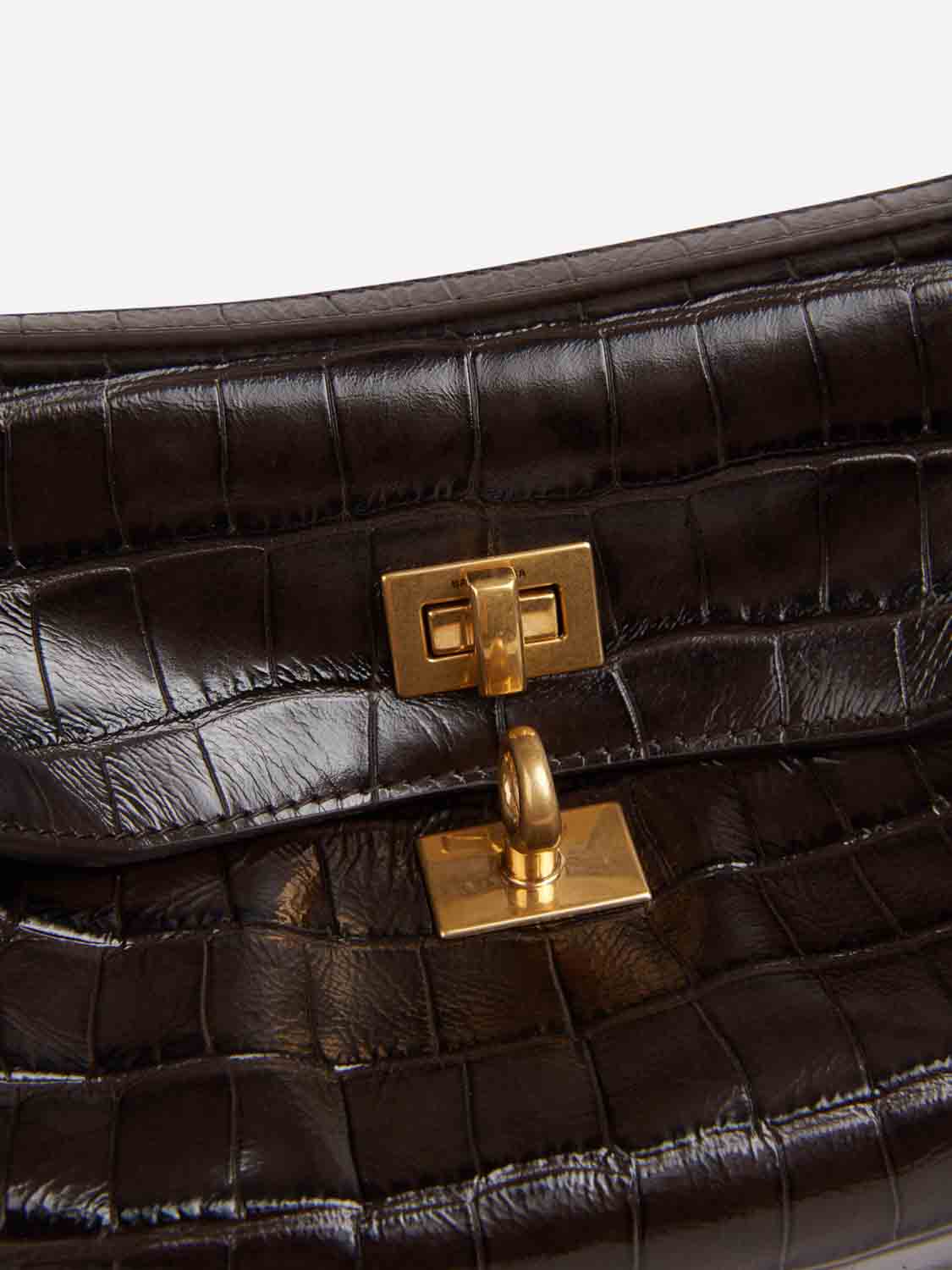 Balenciaga Mujer Barcelona Bolso Mano Rodeo color Marrón Oscuro sku 810-008289 01 - Foto 6