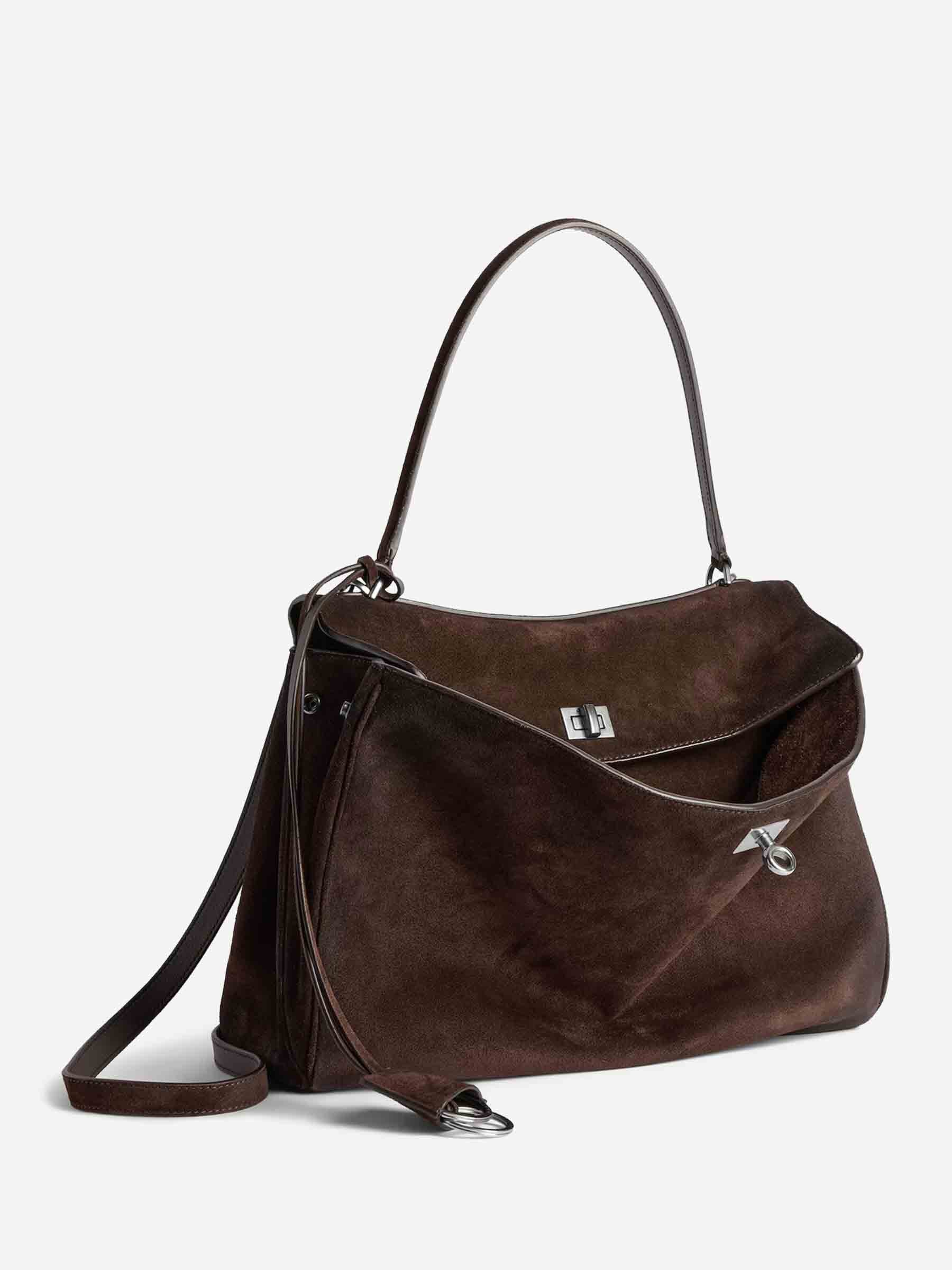 Balenciaga Mujer Barcelona Bolso Rodeo Medium color Marrón Oscuro sku 812-000005 01 - Foto 2