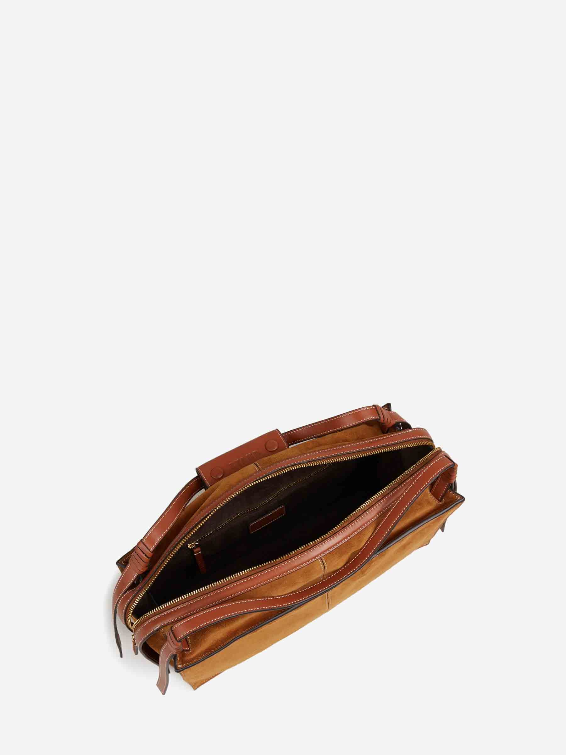 Staud Mujer Barcelona Bolsa Harold Suede color Caramelo sku 814-000052 02 - Foto 4