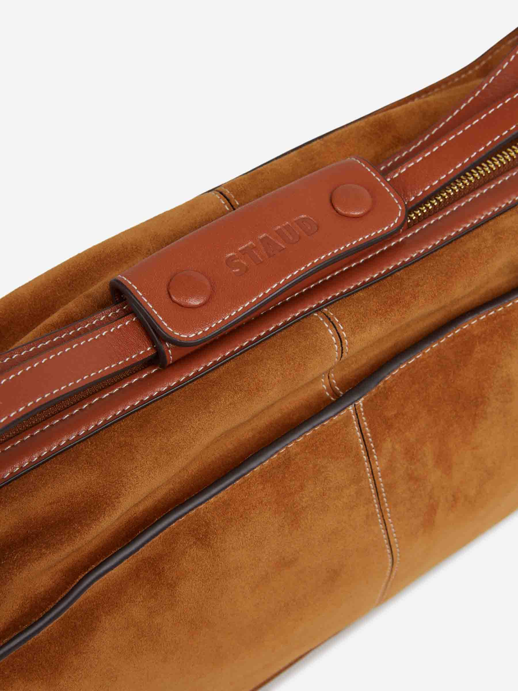 Staud Mujer Barcelona Bolsa Harold Suede color Caramelo sku 814-000052 02 - Foto 5