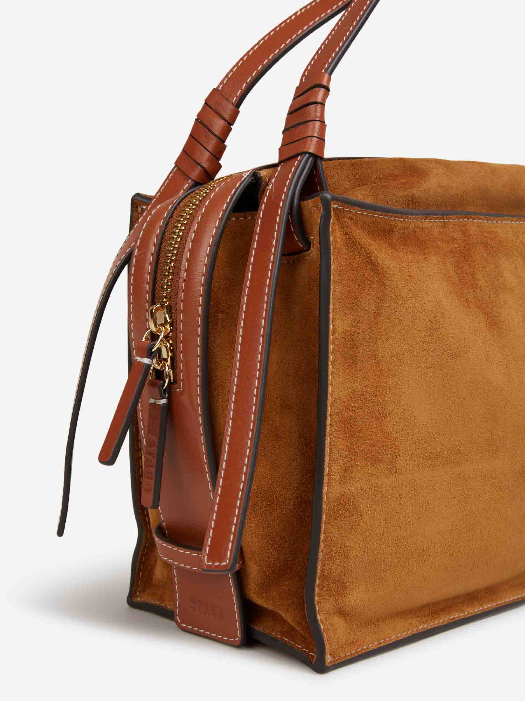 Staud Mujer Barcelona Bolsa Harold Suede color Caramelo sku 814-000052 02 - Foto 6