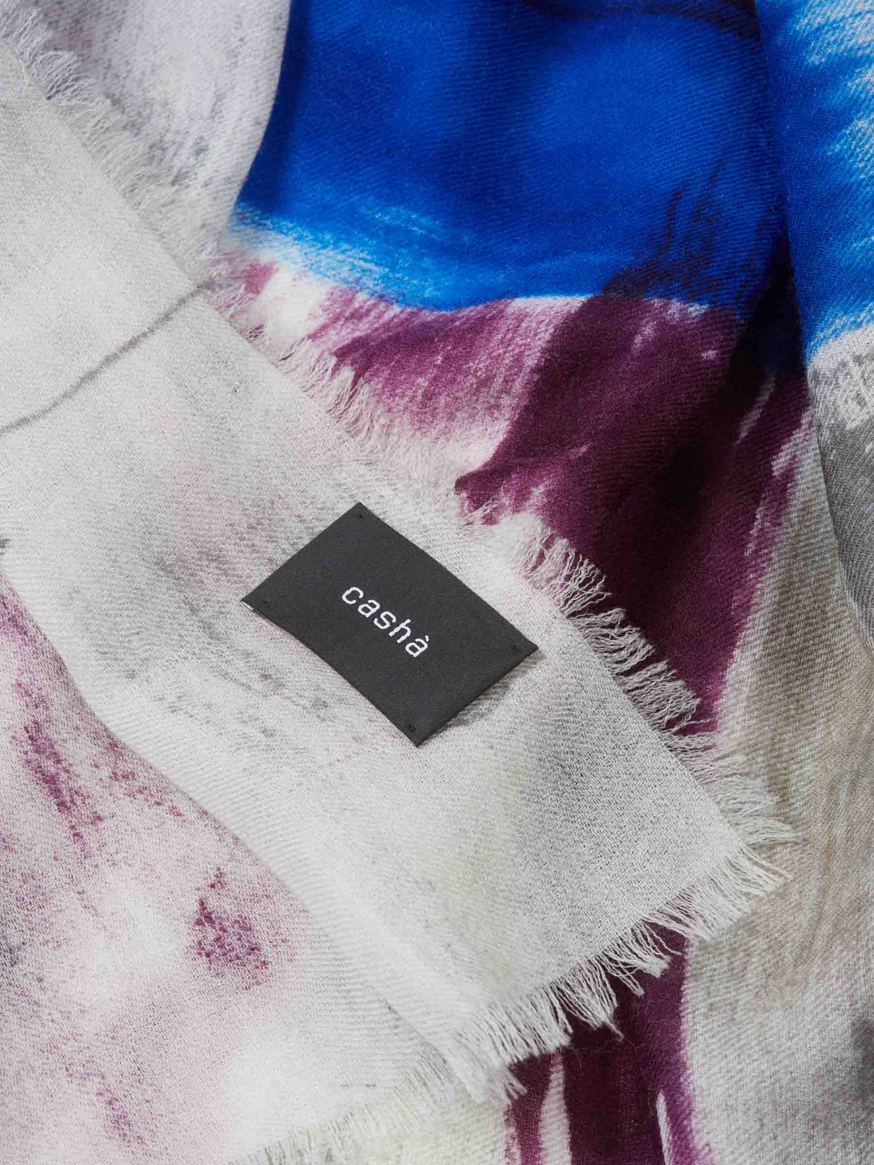 Cashà Mujer Barcelona Bufanda Lana Cachemira color Azul sku 840-000804 03 - Foto 3