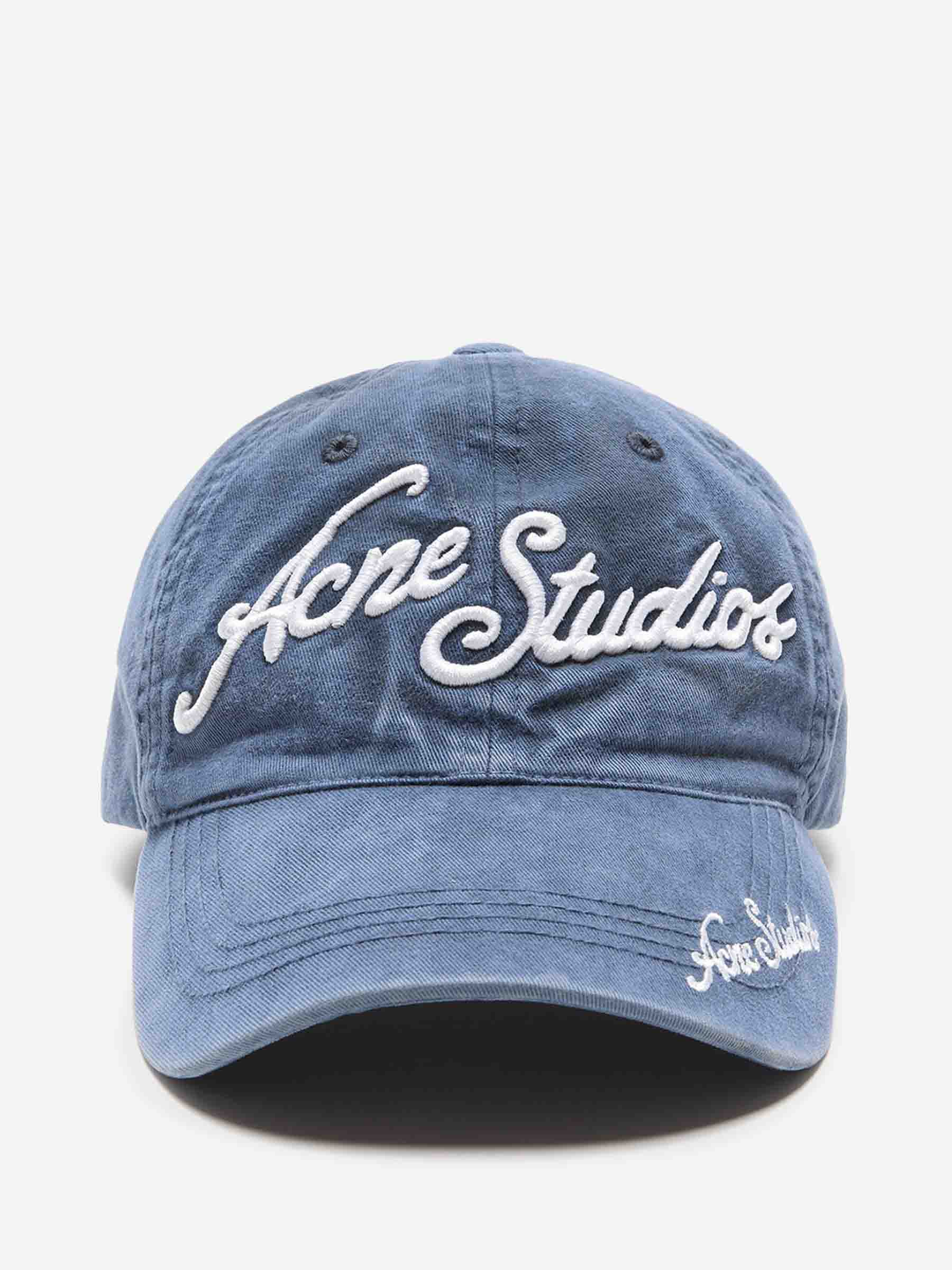 Acne Studios Mujer Barcelona Gorra Logo color Azul Denim Oscuro sku 845-000008 02 - Foto 1