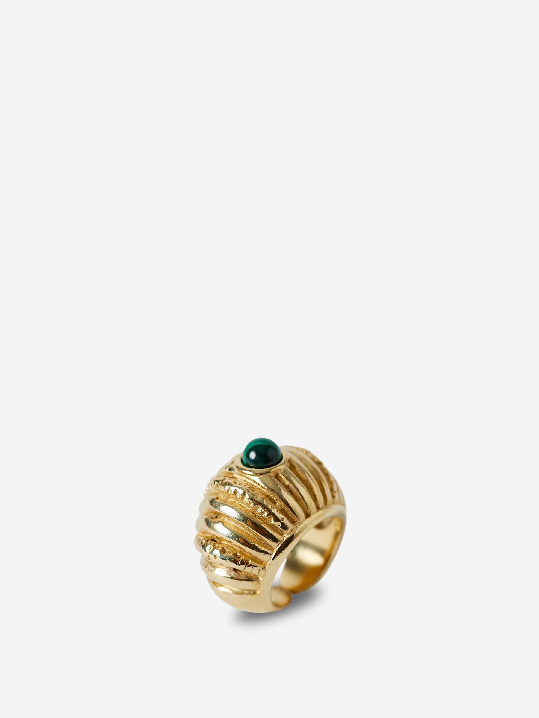 Paola Sighinolfi Mujer Barcelona Anillo Small Reef color Verde Oscuro sku 850-001491 01 - Foto 1