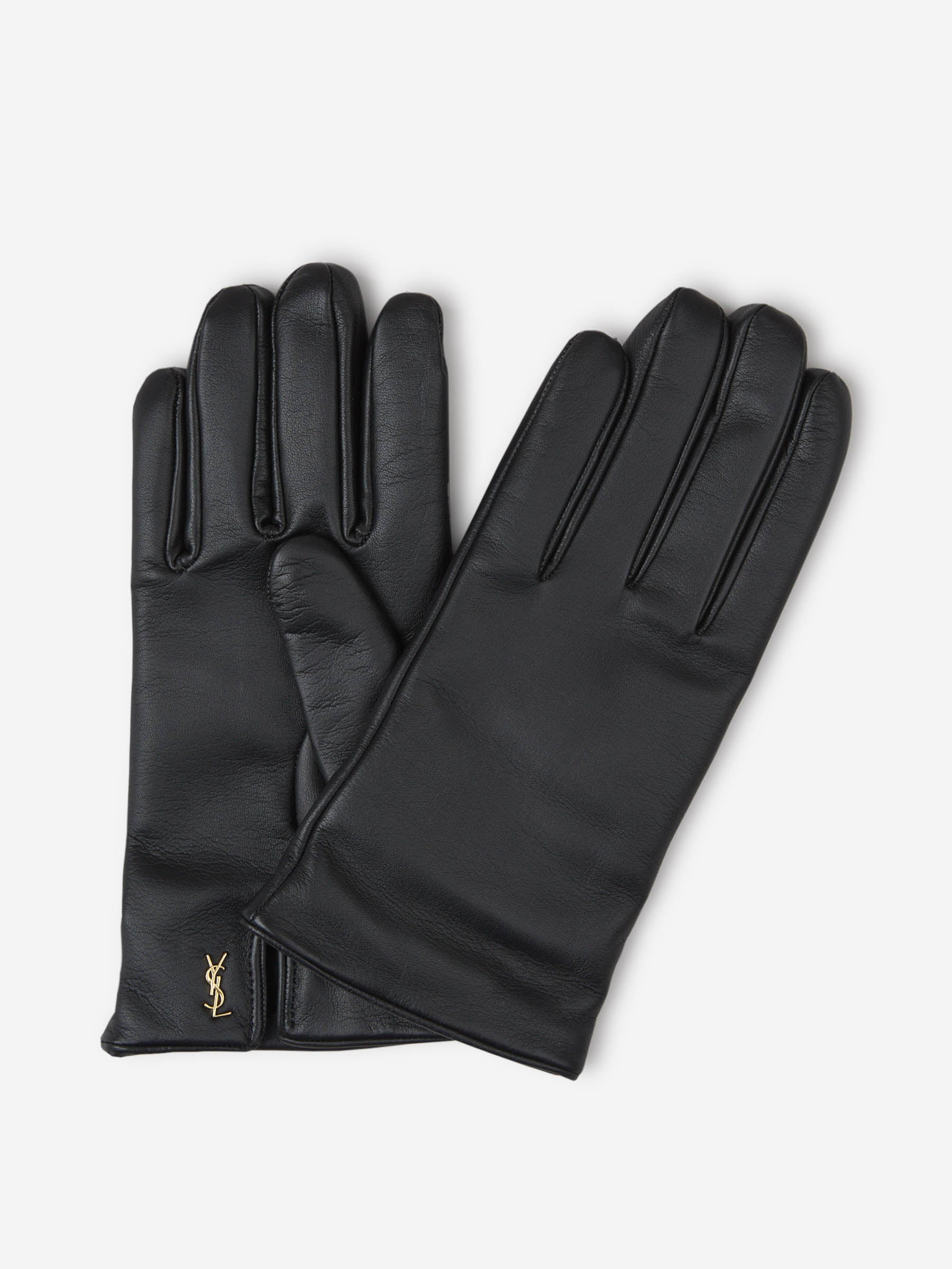 ysl handschuhe Saint Laurent – Saint Laurent Lederhandschuhe mit Logo Online kaufen Hombre 680-000117 01