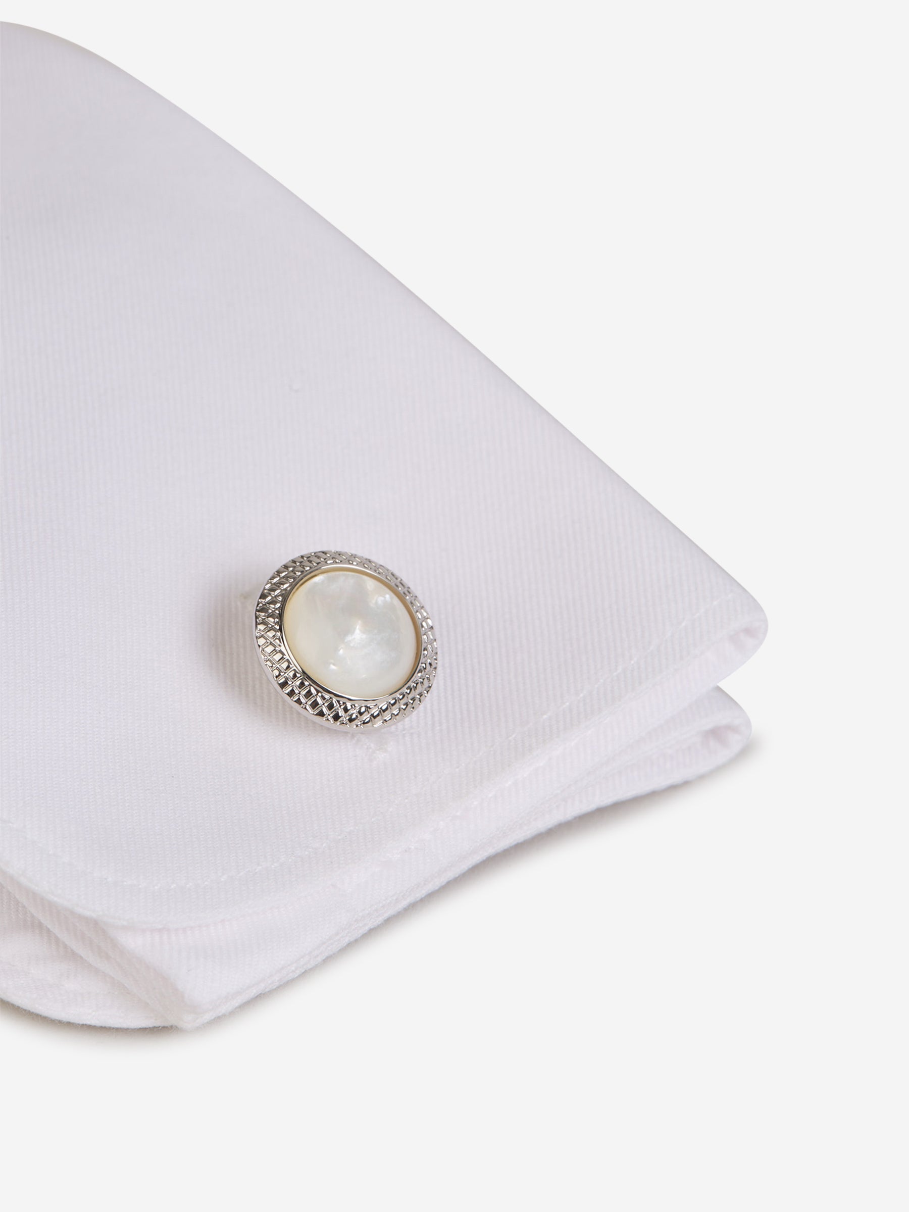 Tateossian Hombre Barcelona Gemelos Bullseye color Plateado sku 696-001004 01 - Foto 3