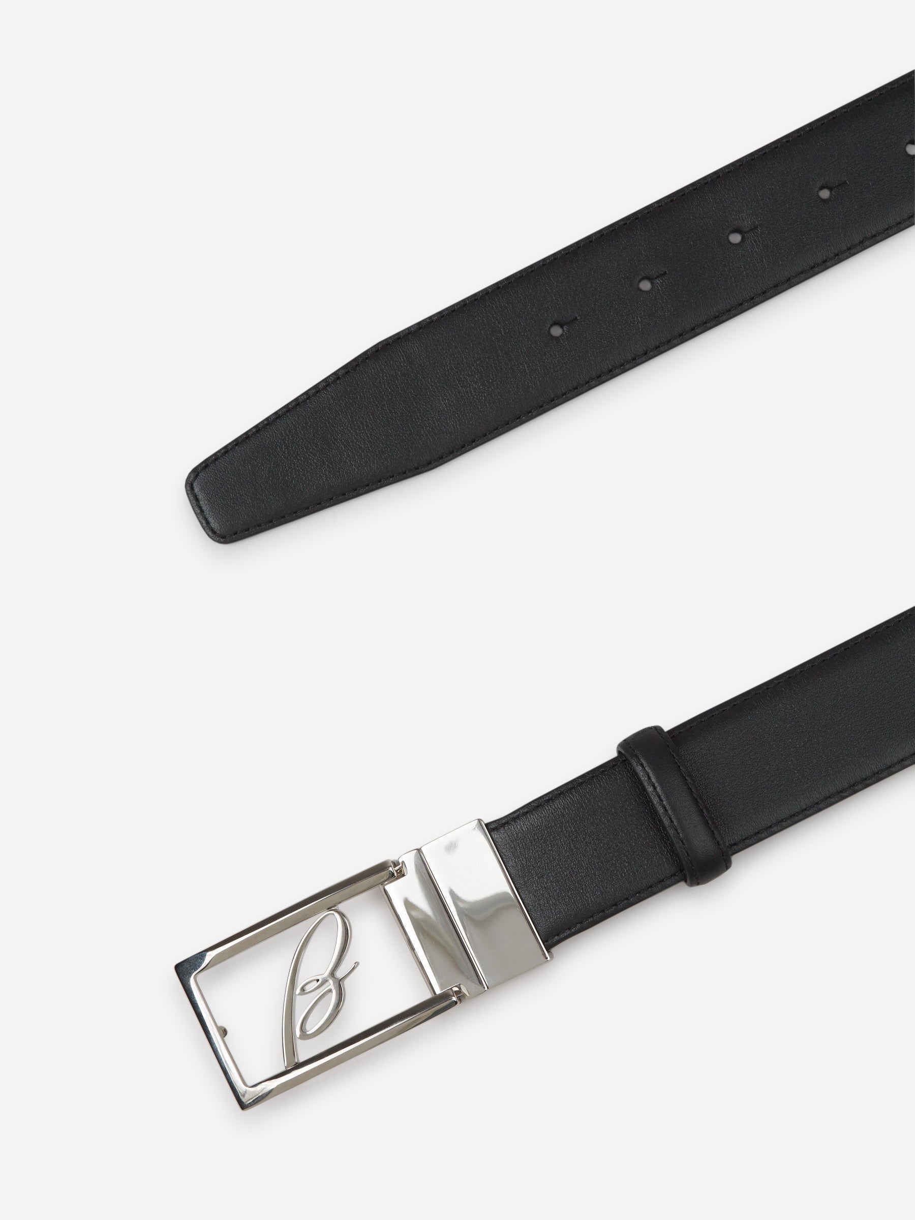 Brioni Hombre Barcelona Cinturón Reversible Piel color Negro sku 621-000254 02 - Foto 3