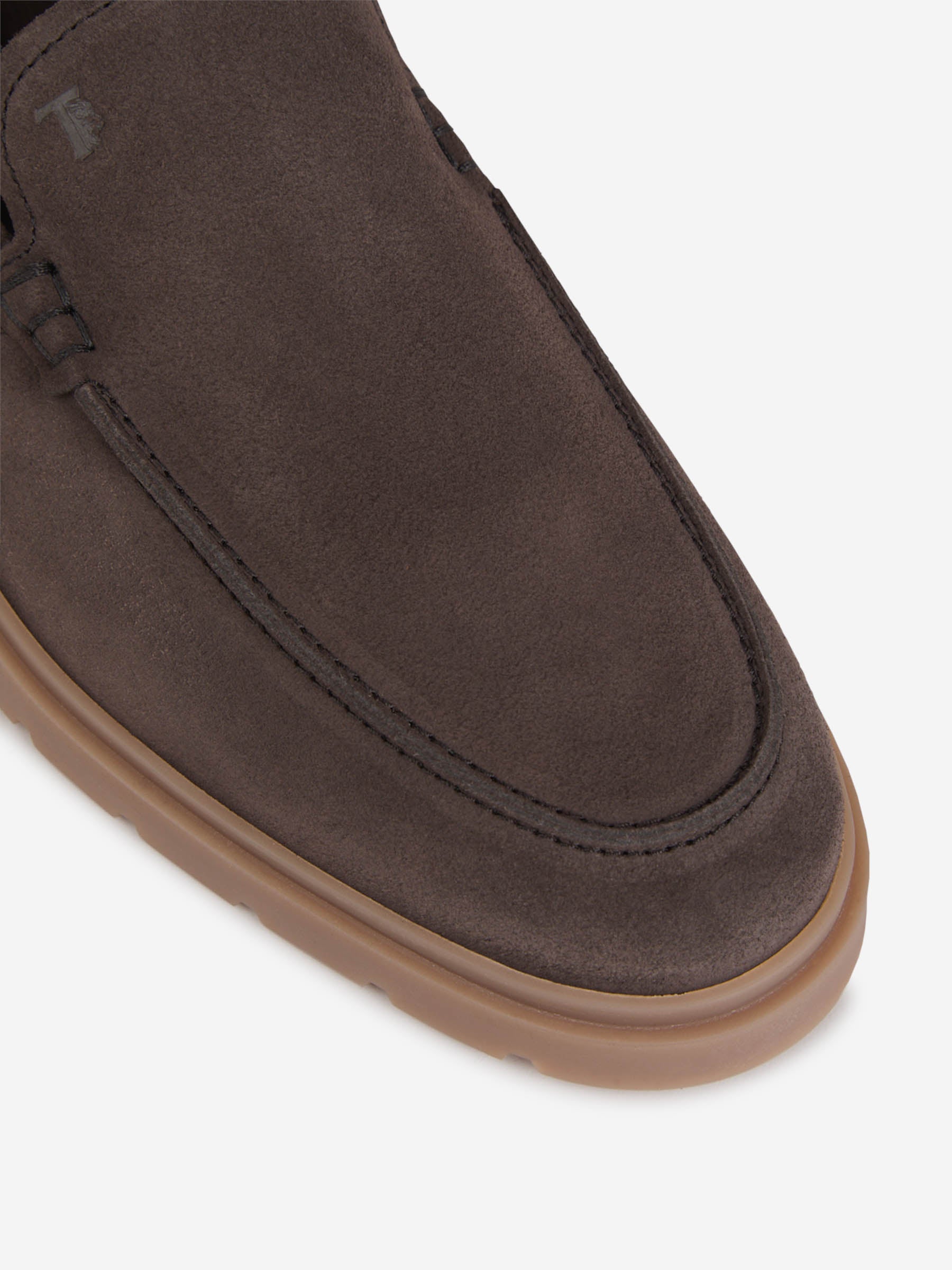 Tod's Hombre Barcelona Mocasines Piel Ante color Marrón Oscuro sku 611-004454 01 - Foto 5