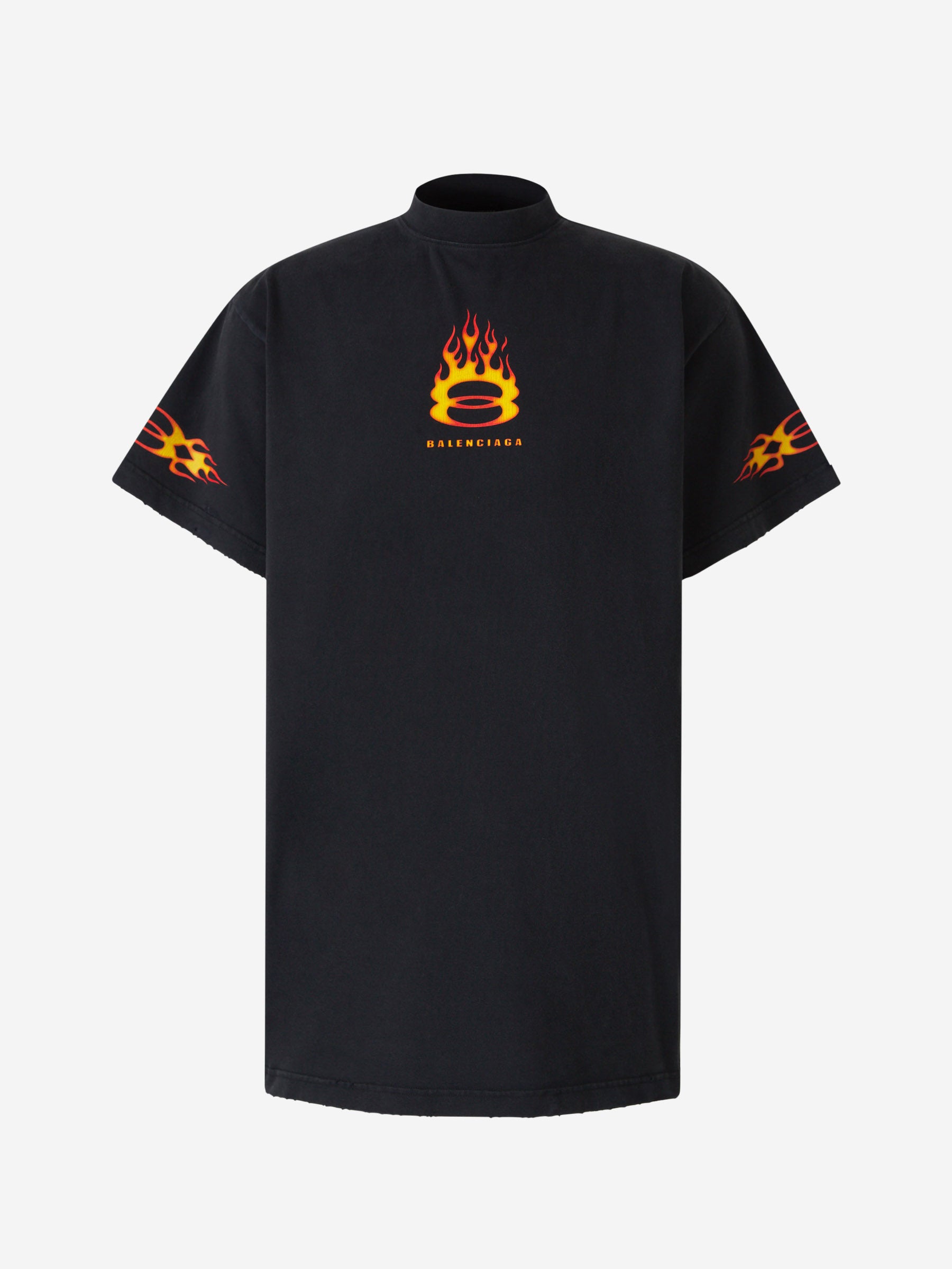 Balenciaga バレンシアガ / Burning Unity cotton jersey Tee Balenciaga】 Burning UnityコットンジャージTシャツ Burning