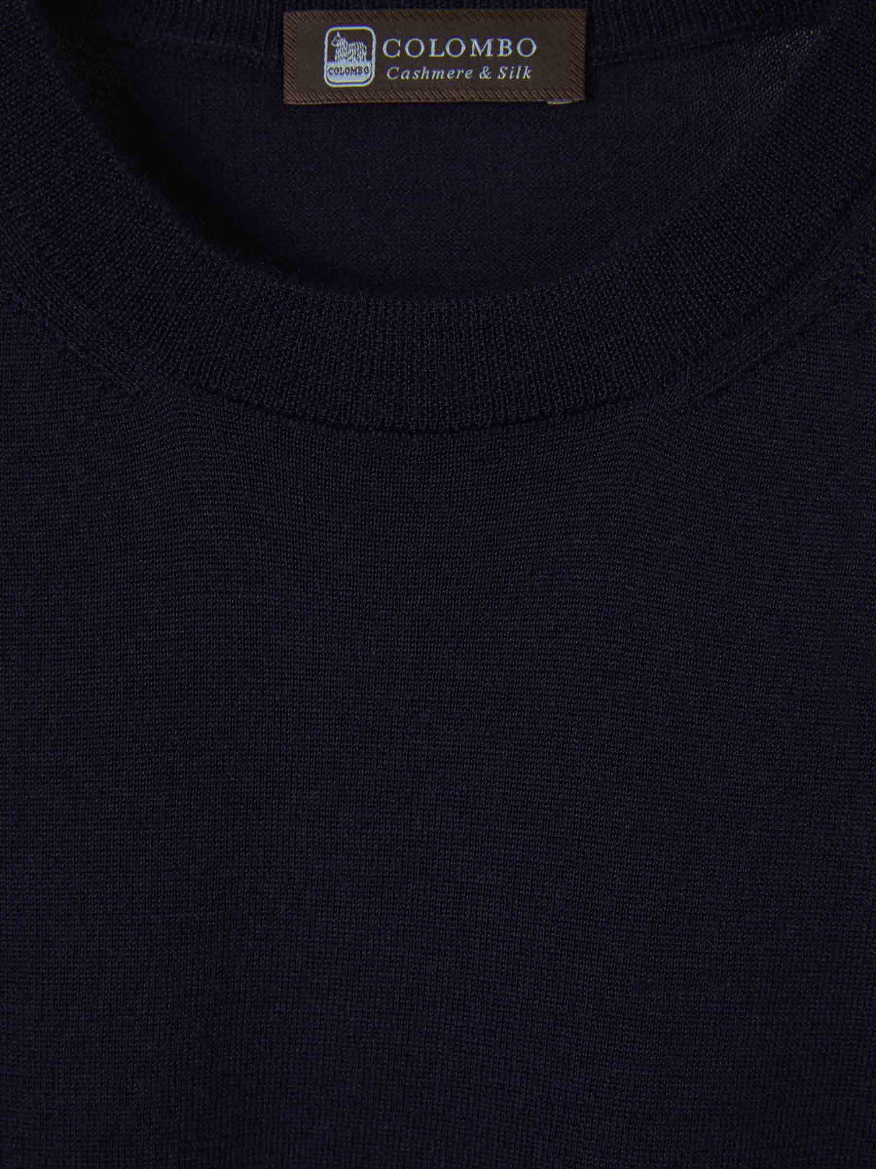 Colombo Hombre Barcelona Camiseta Cashmere Y Seda color Azul Noche sku 553-003208 02 - Foto 3