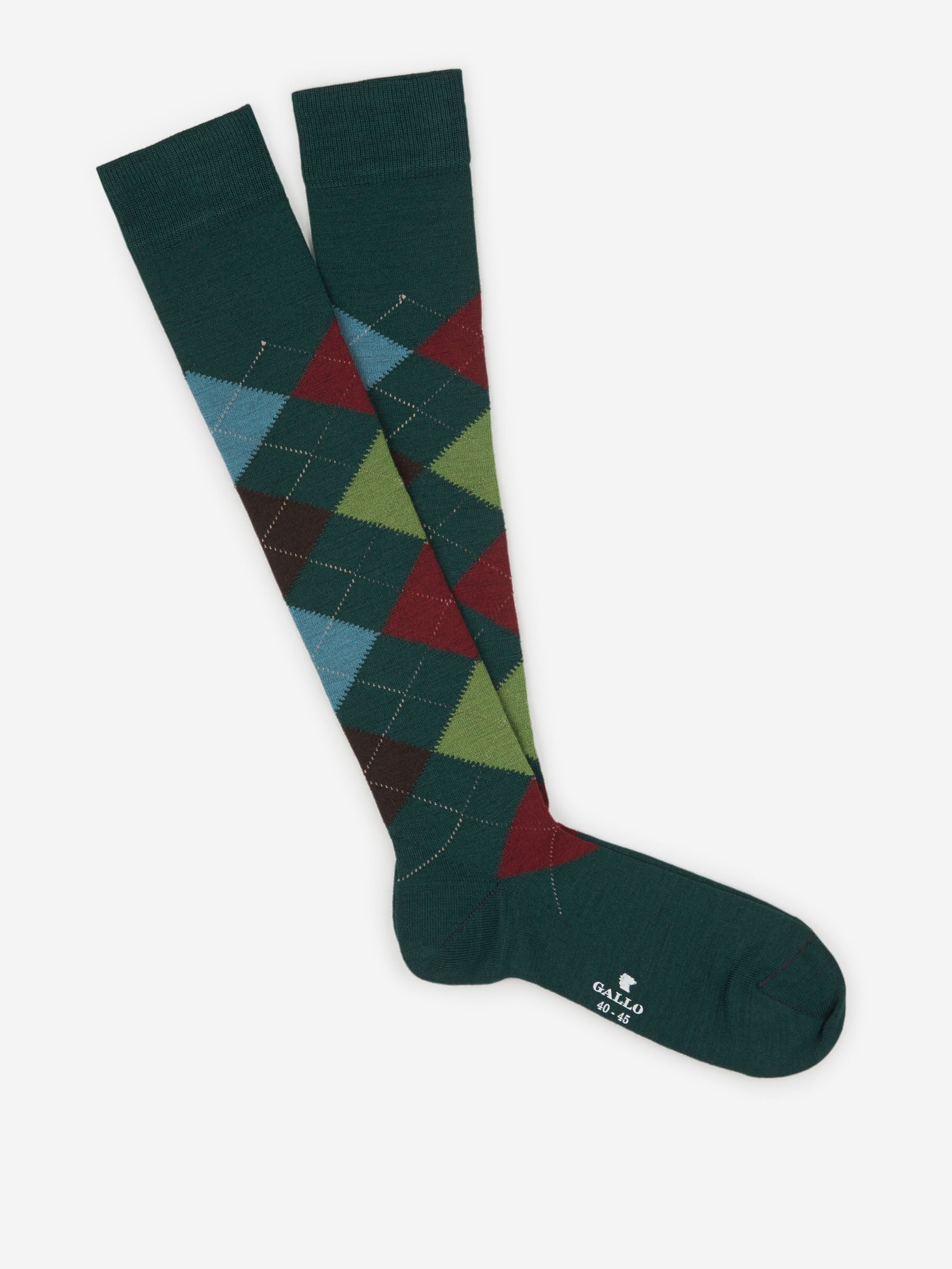 Gallo Hombre Barcelona Calcetines Motivo Rombos color Verde Oscuro sku 642-000391 01 - Foto 1