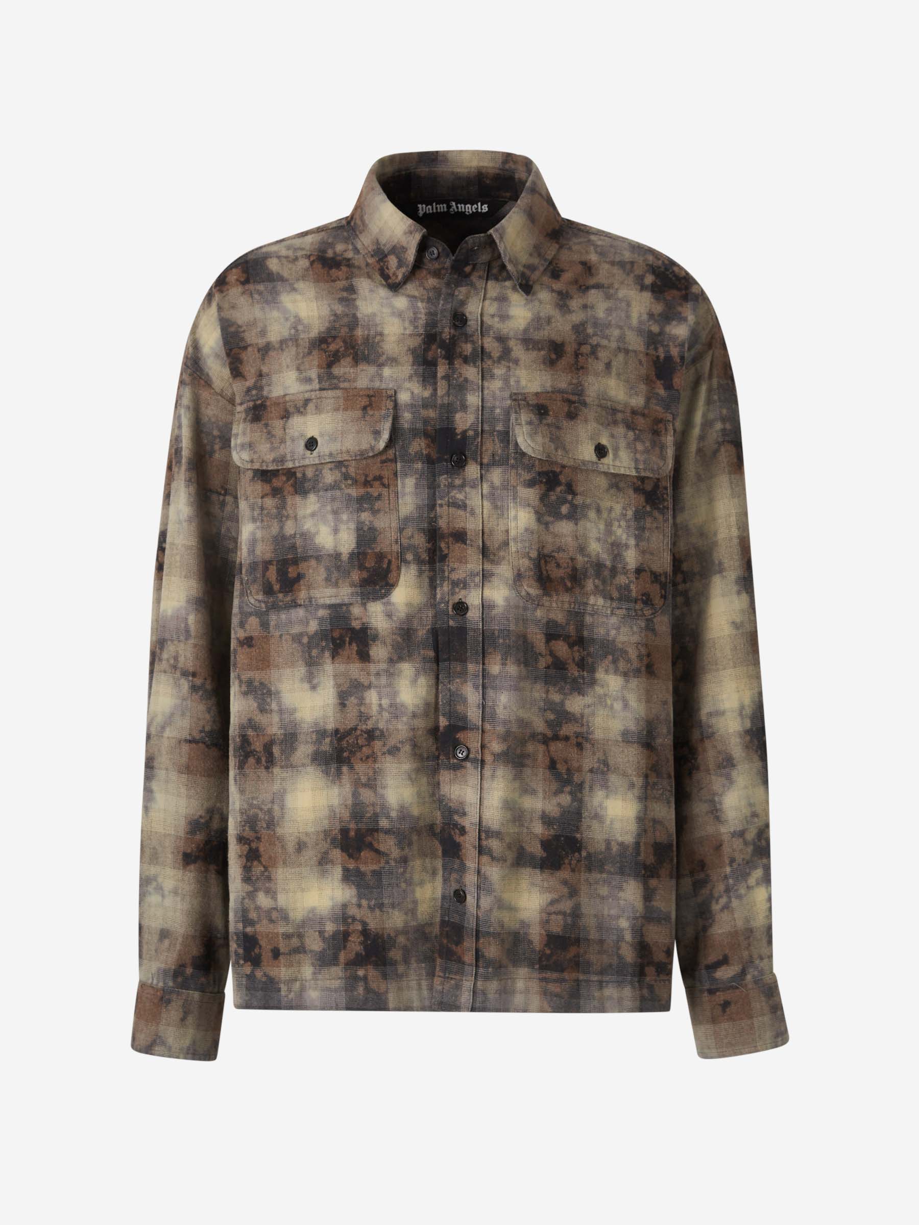 BALENCIAGA Check Flannel Bleached Shirt
