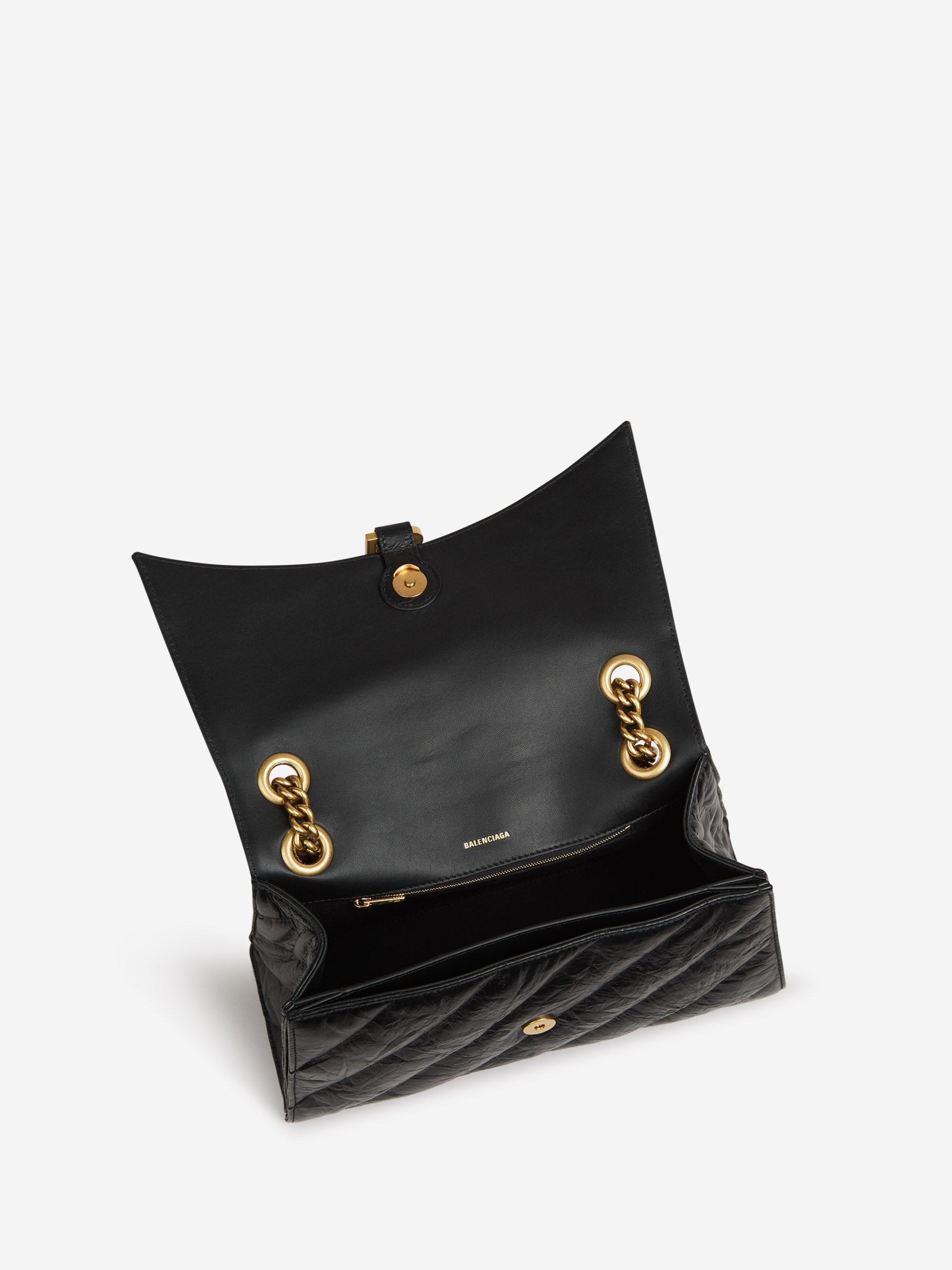 Balenciaga Mujer Barcelona Bolso Hombro Crush color Negro sku 810-007684 01 - Foto 4