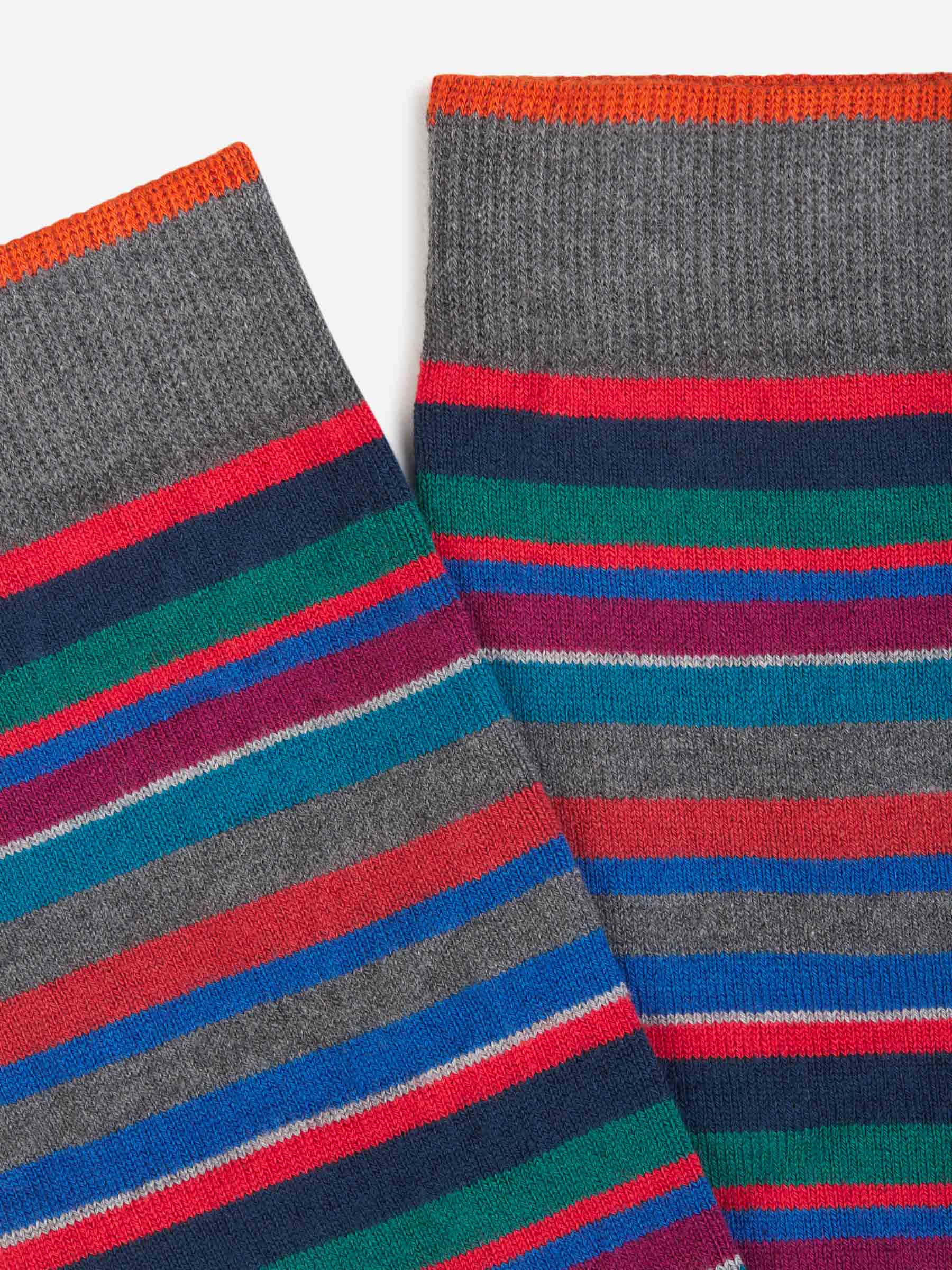 Gallo Hombre Barcelona Calcetines Micro Rayas color Gris Carbon sku 641-000193 01 - Foto 2