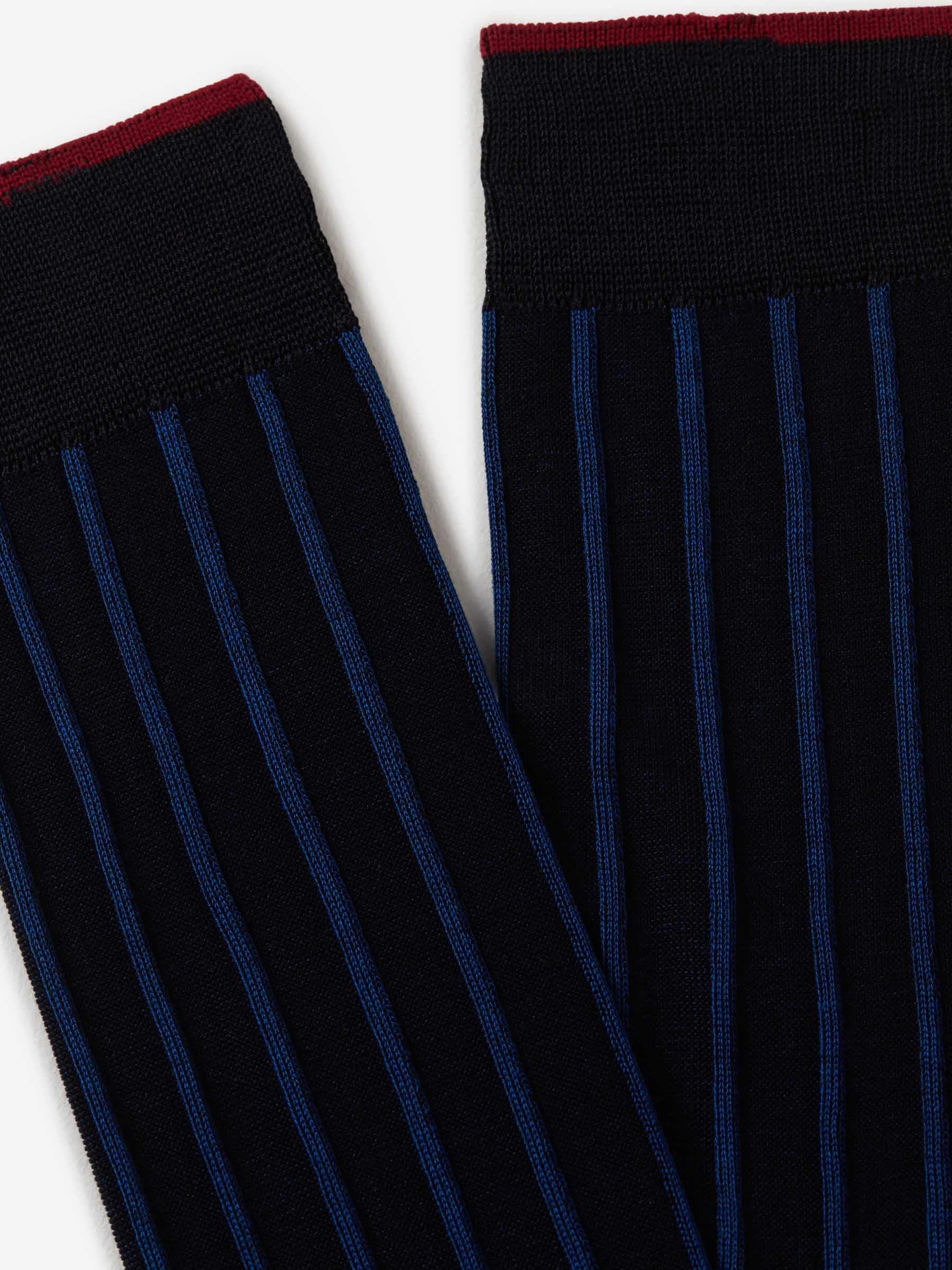 Gallo Hombre Barcelona Calcetines Motivo Rayas color Azul Noche sku 642-000430 02 - Foto 4