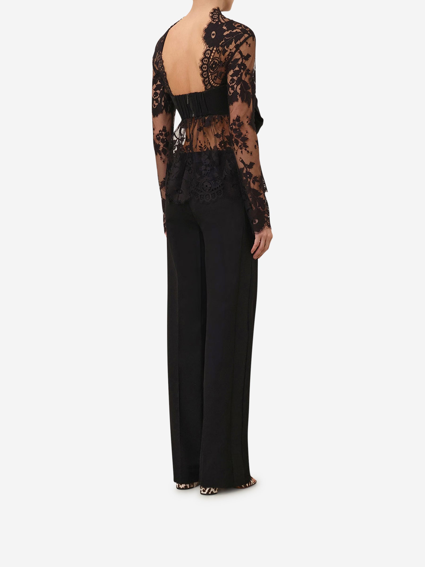 Zimmermann Mujer Barcelona Blusa Encaje Lazo color Negro sku 701-002149 00 - Foto 6