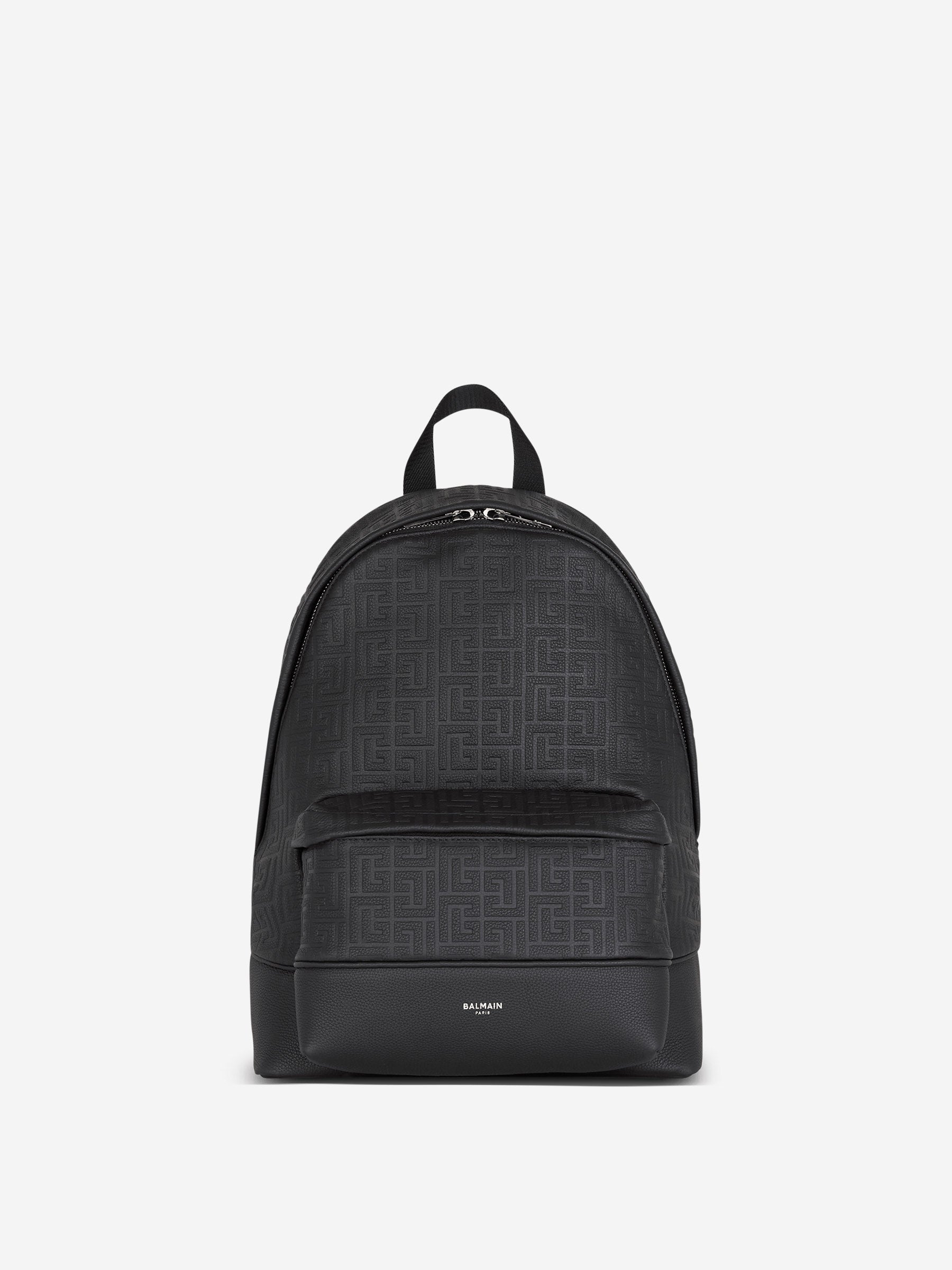 balmain leather and canvas backpack Balmain – Balmain Monogram Jacquard Backpack in Barcelona or Shop Online Hombre 692-001845 01