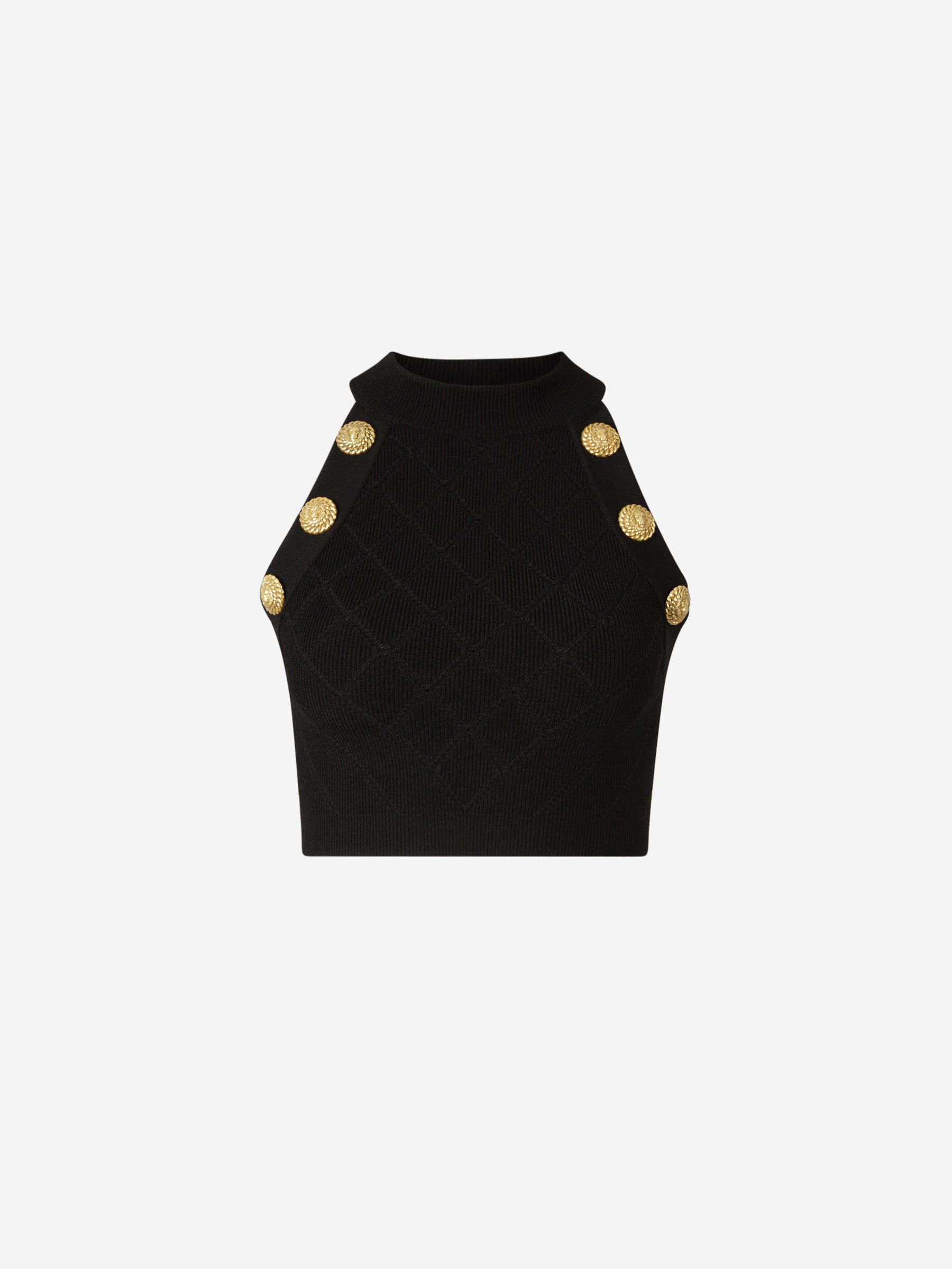 Balmain – Cropped Knit Top Mujer 703-002248 00