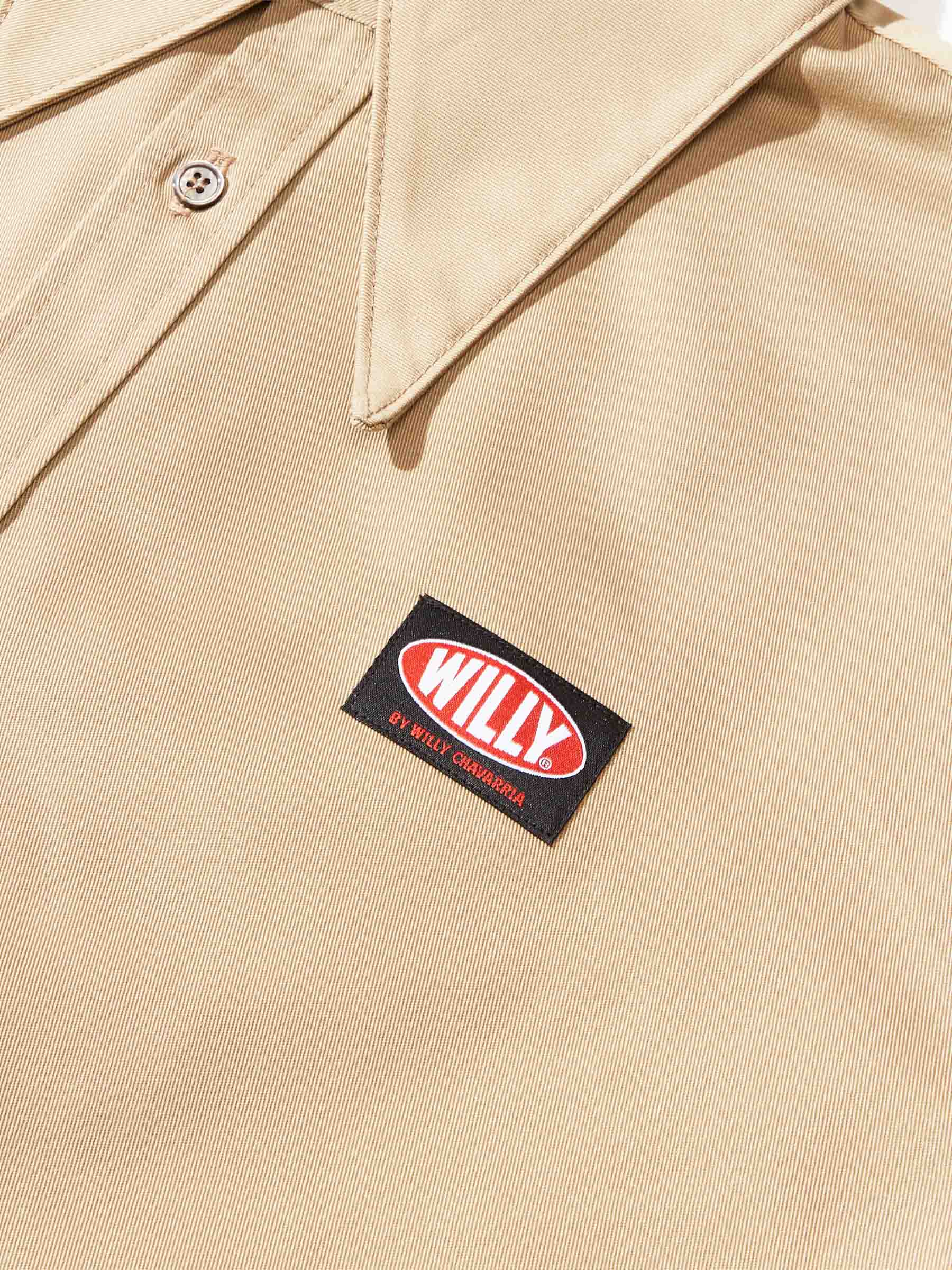 Willy Chavarria Hombre Barcelona Camisa Pachuco Algodón color Caramelo sku 532-000604 01 - Foto 4
