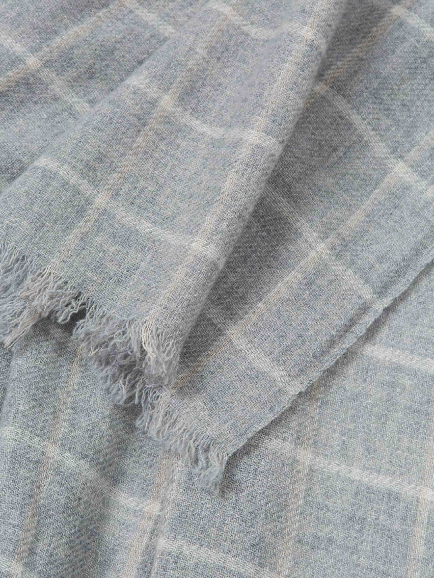 Fedeli Hombre Barcelona Fular Motivo Cuadros color Gris Piedra sku 630-001437 01 - Foto 3