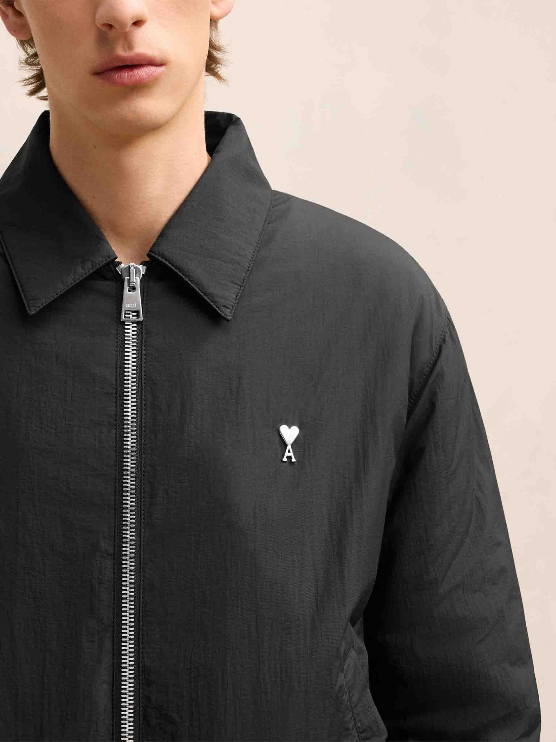 Ami Paris Hombre Barcelona Chaqueta Bomber Logo color Verde Militar sku 512-002332 01 - Foto 5